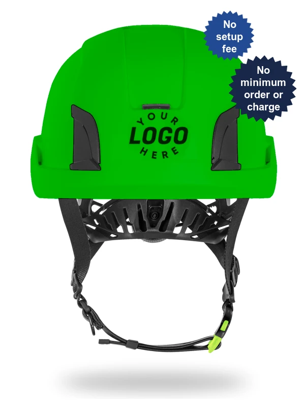 Green Kask Zenith X2 Helmet with Custom Helmet Logo