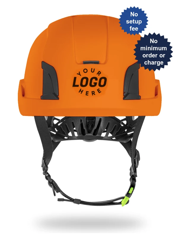 Orange Kask Zenith X2 Helmet with Custom Helmet Logo