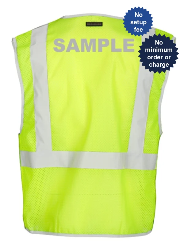 Lime Brilliant Series Breakaway Mesh Vest