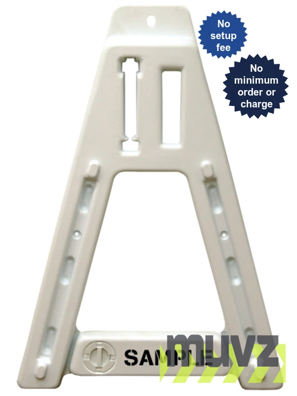 44\" Tall, Sand Fillable A-Cade Rail Holder w/Custom Stencil