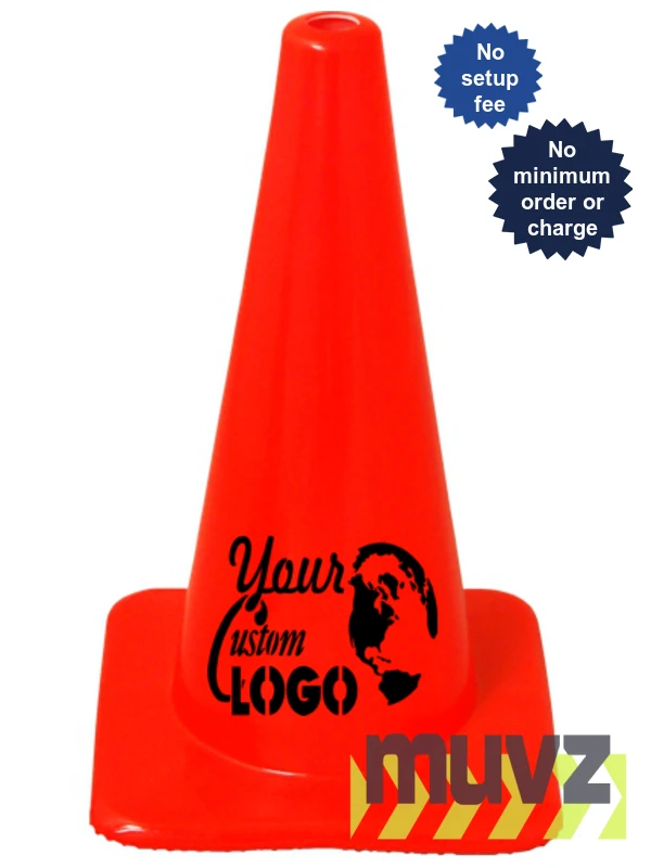 18\" Traffic Cones - Solid Orange