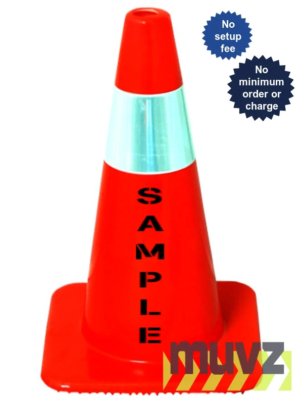 18\" Traffic Cones - Solid Orange