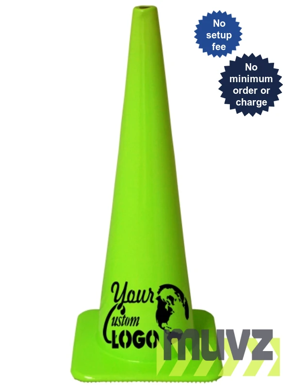 36\" Traffic Cones - Lime