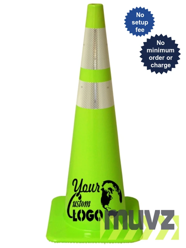 36\" Traffic Cones - Lime
