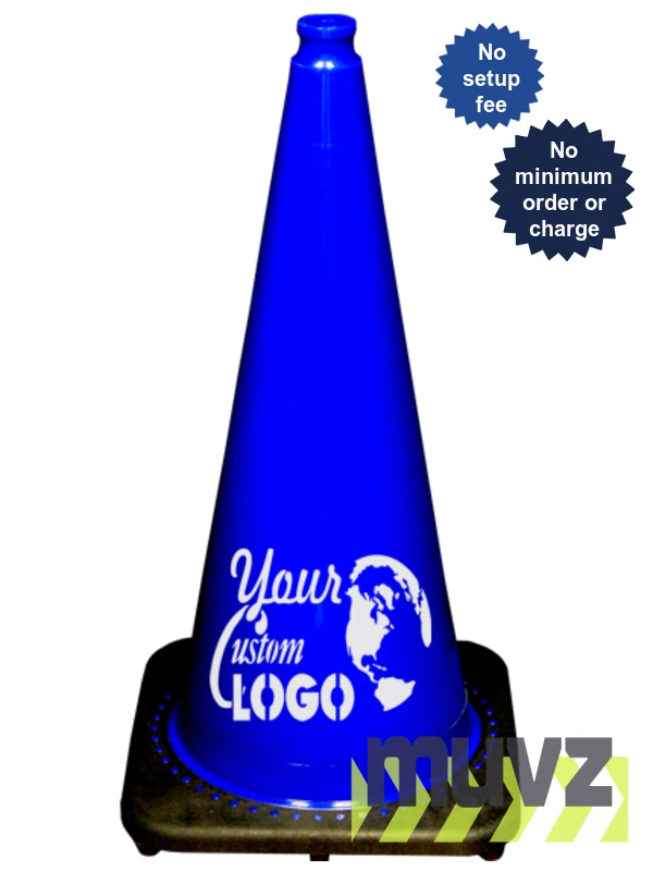 28\" Blue Traffic Cones