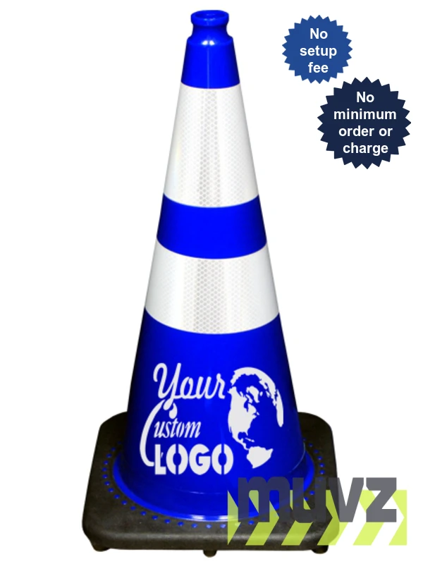 28\" Blue Traffic Cones