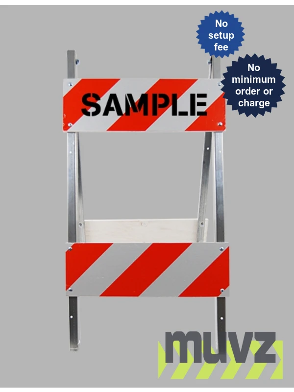 Economy Wood and Steel Folding Barricade