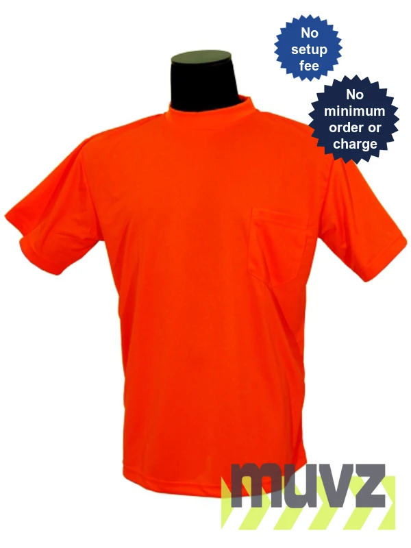Orange High Visibility Microfiber T-Shirt
