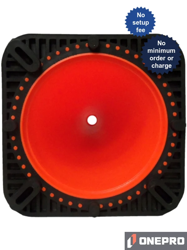 Orange 36\" 10.0 Lb. Traffic Cone with Black Base
