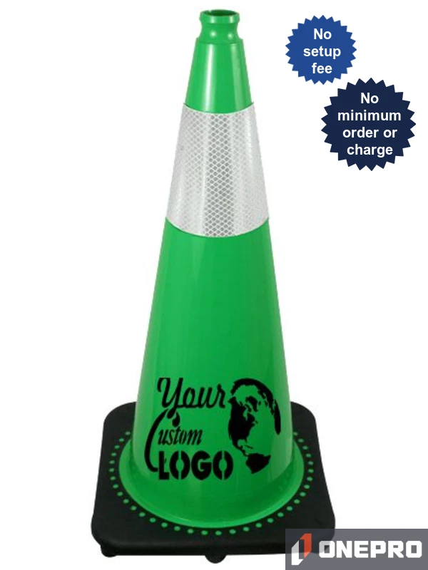28\" Green Traffic Cones
