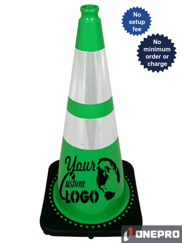 28\" Green Traffic Cones