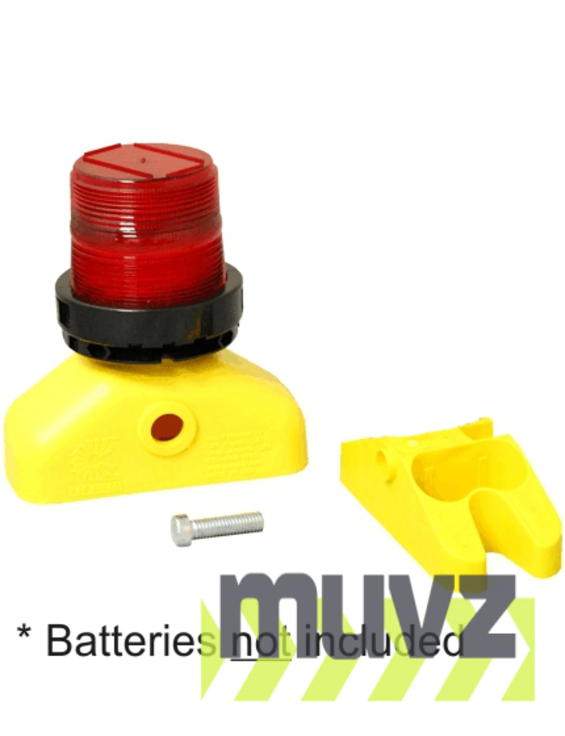 3 Volt, LED, D-Cell, Airport Barricade Light with Photo-Cell, Red 360 degree lens