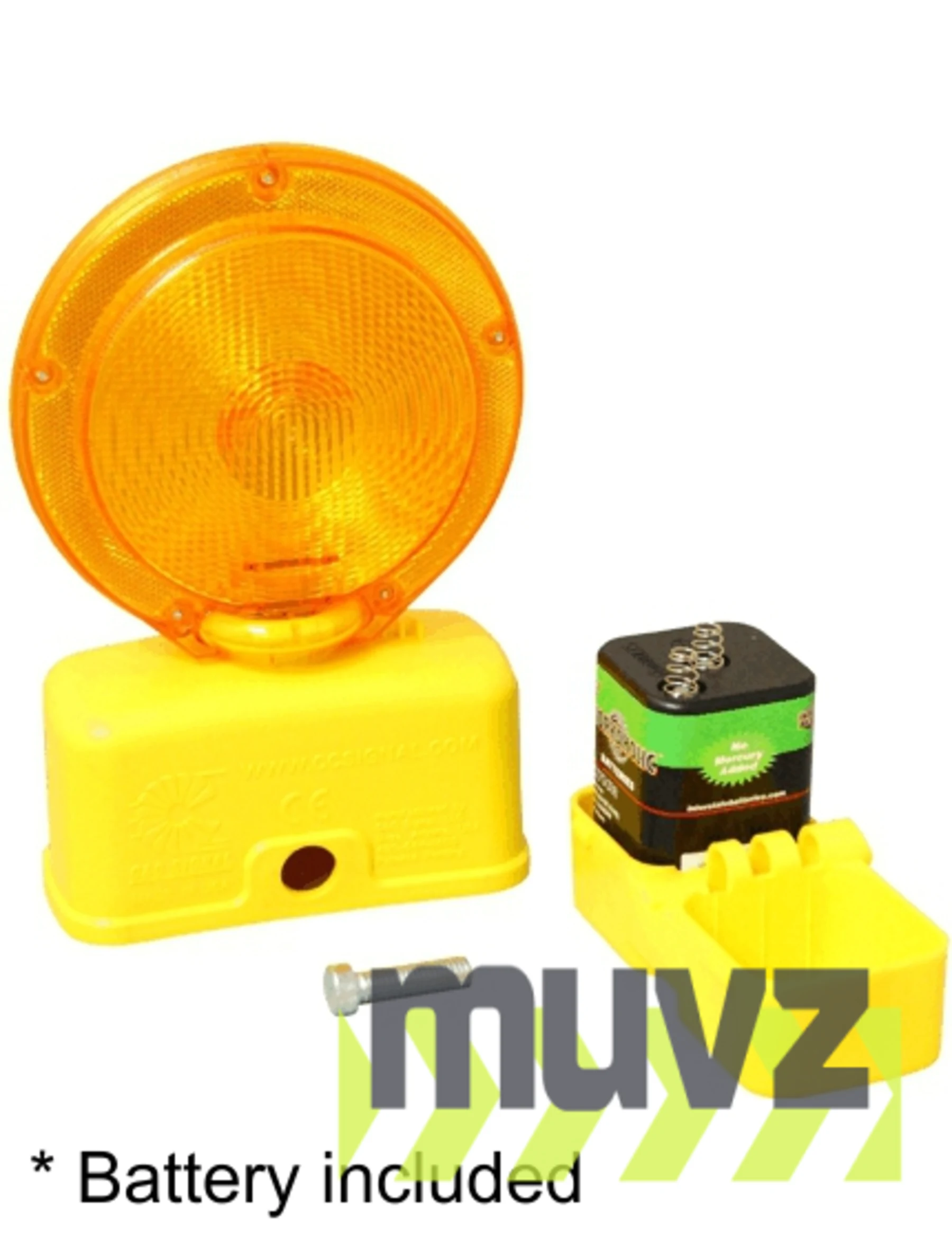 6-Volt LED Barricade Flasher with One (1) Lantern Battery