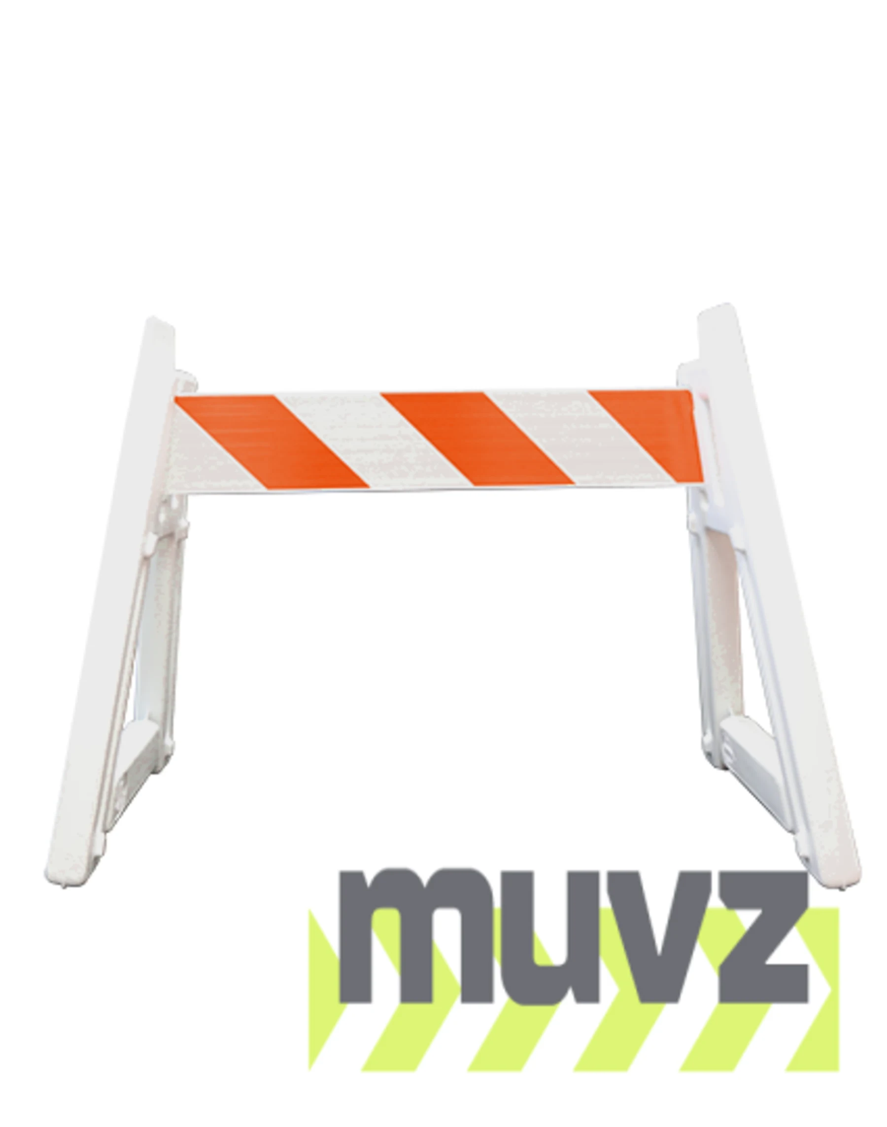 A-Cade Leg Kit-(2) Deluxe A-Cade Legs \u0026 (1) 4\u0027 Rail w/Orange \u0026 White EG Reflective Sheeting 2 Sides