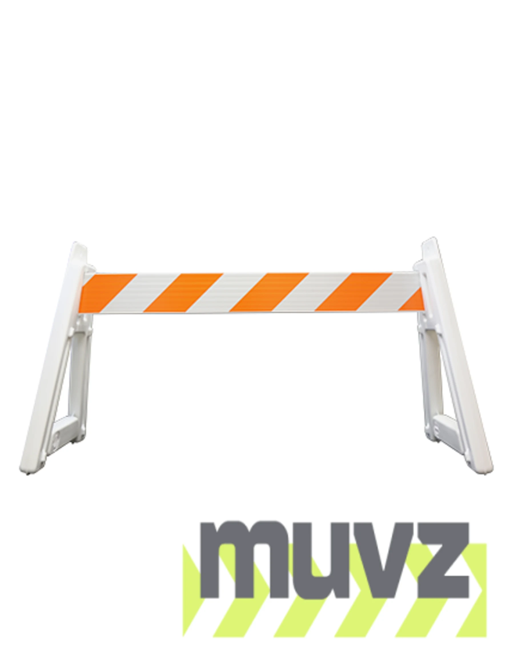 A-Cade Leg Kit-(2) Deluxe A-Cade Legs \u0026 (1) 6\u0027 Rail w/Orange \u0026 White EG Reflective Sheeting 2 Sides