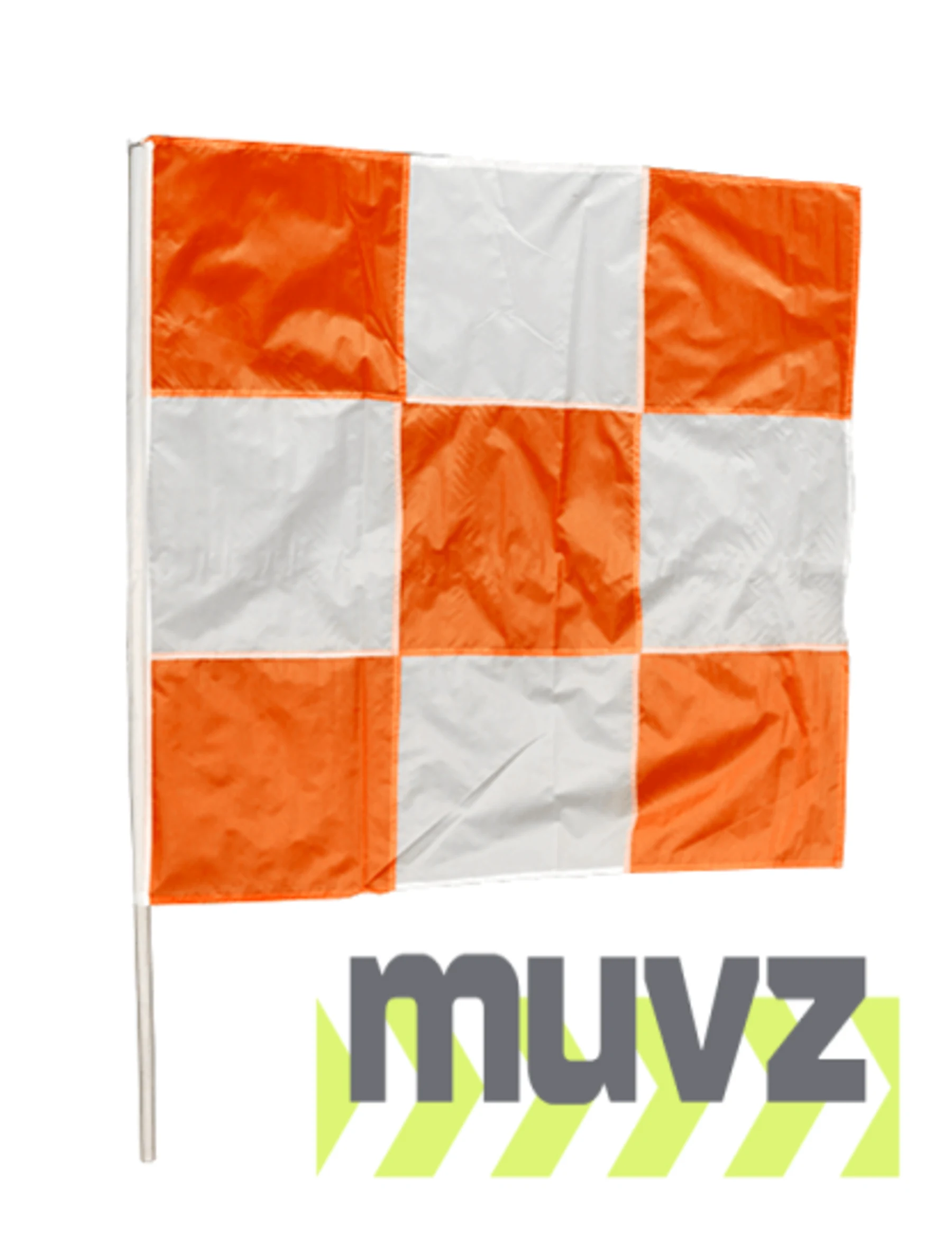 36\" Orange \u0026 White Checkered Airport Flag