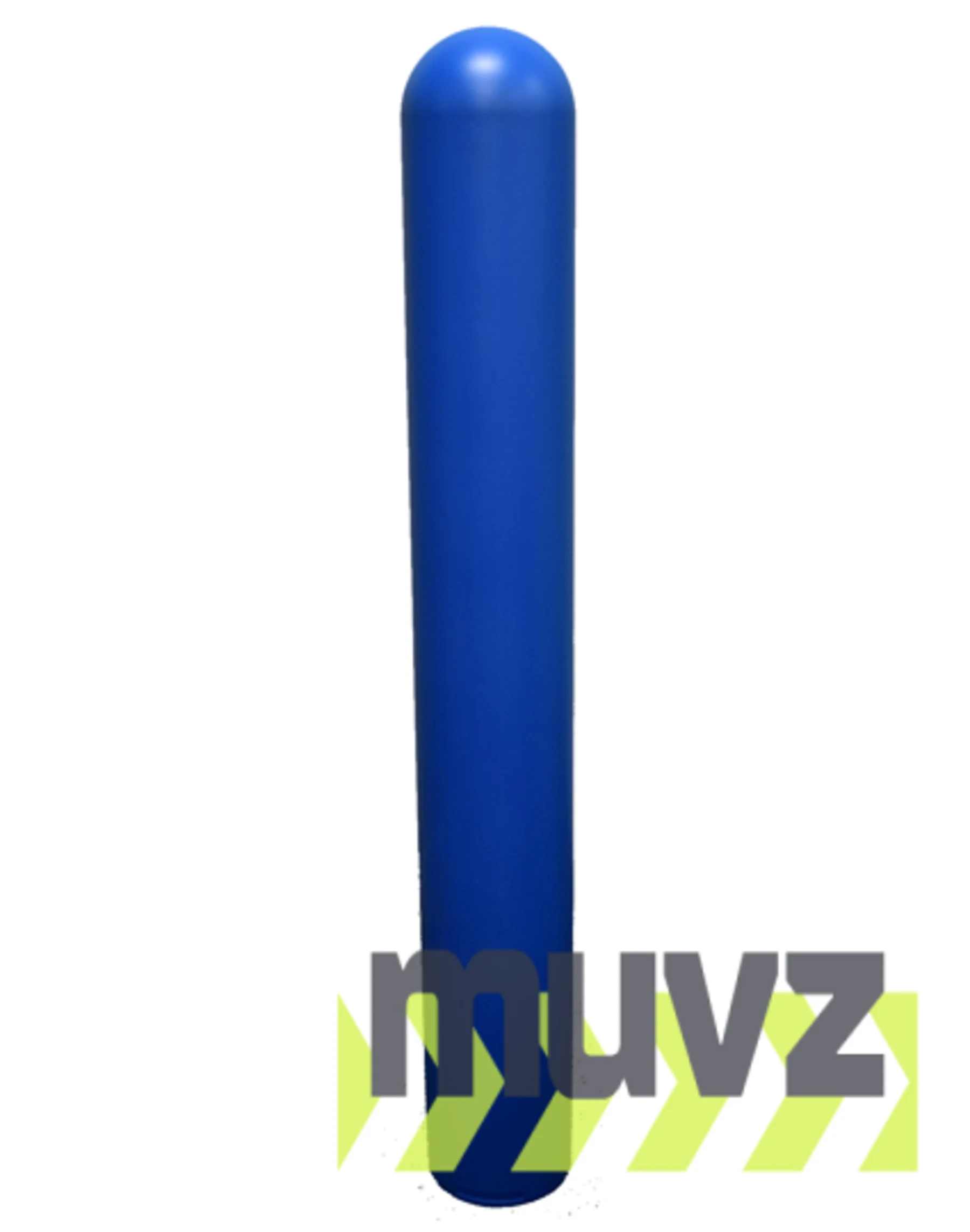 7\" x 52\" Dome Top Blue Bollard Cover