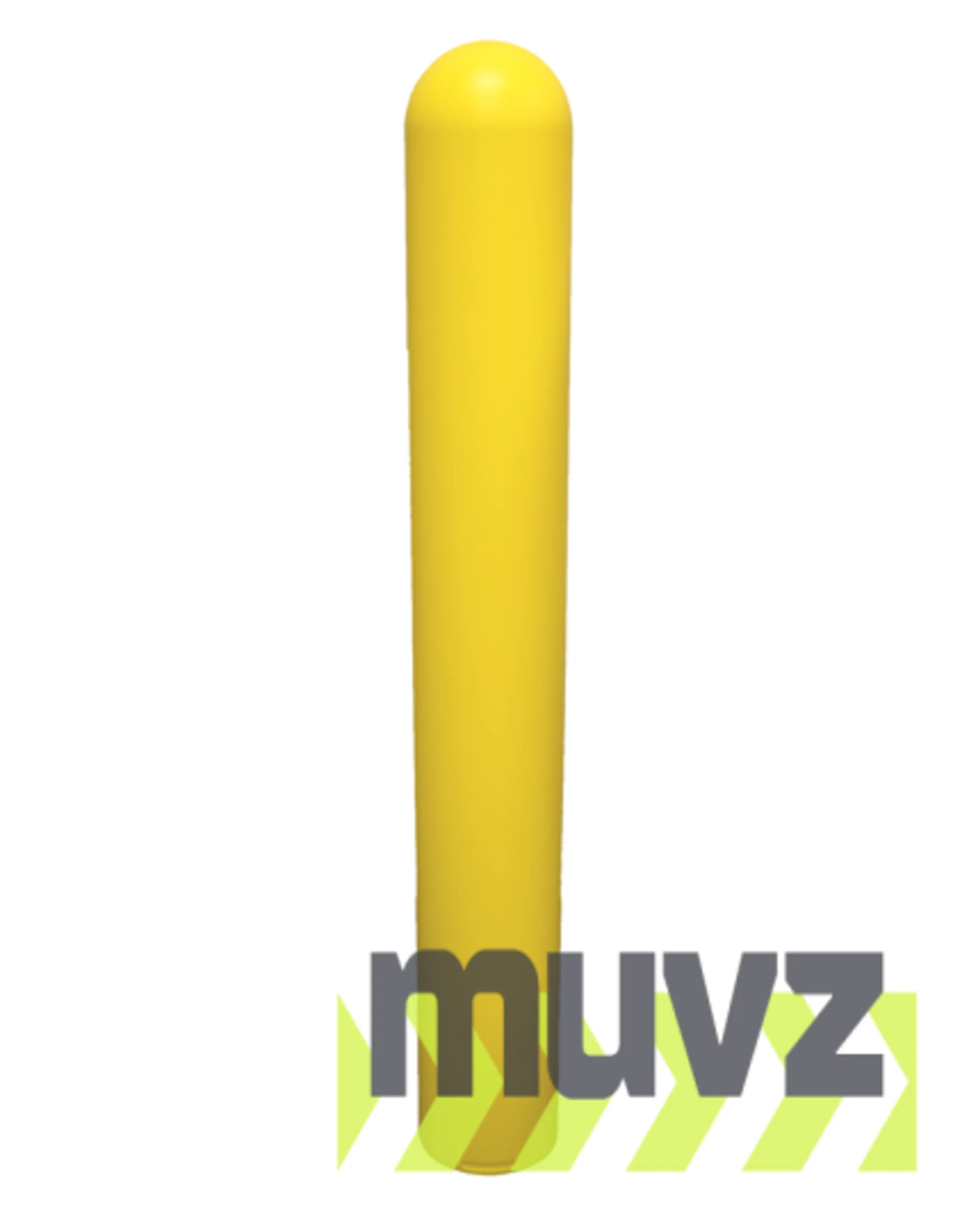 7\" x 52\" Dome Top Yellow Bollard Cover