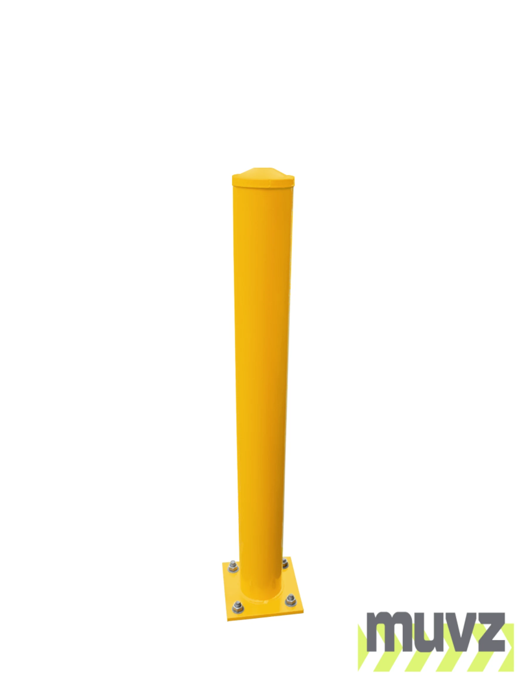 Square Mounting Base, Galvanized Steel w/Yellow Powder Coating