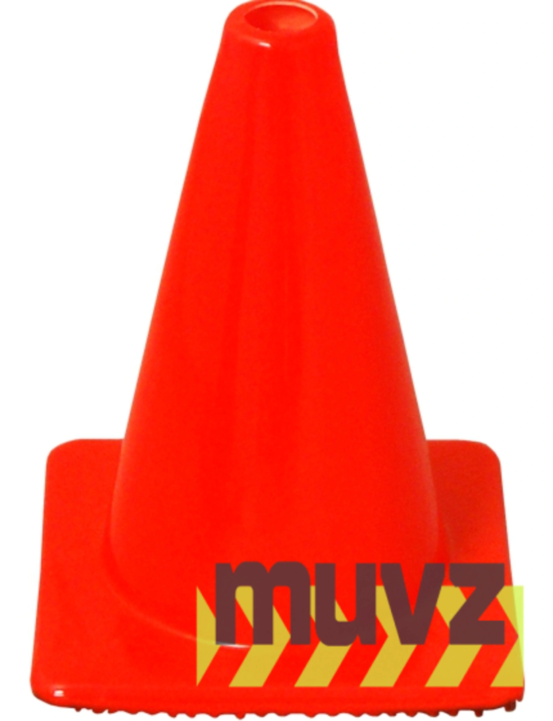 Orange 12\" Flow Molded Traffic Cone