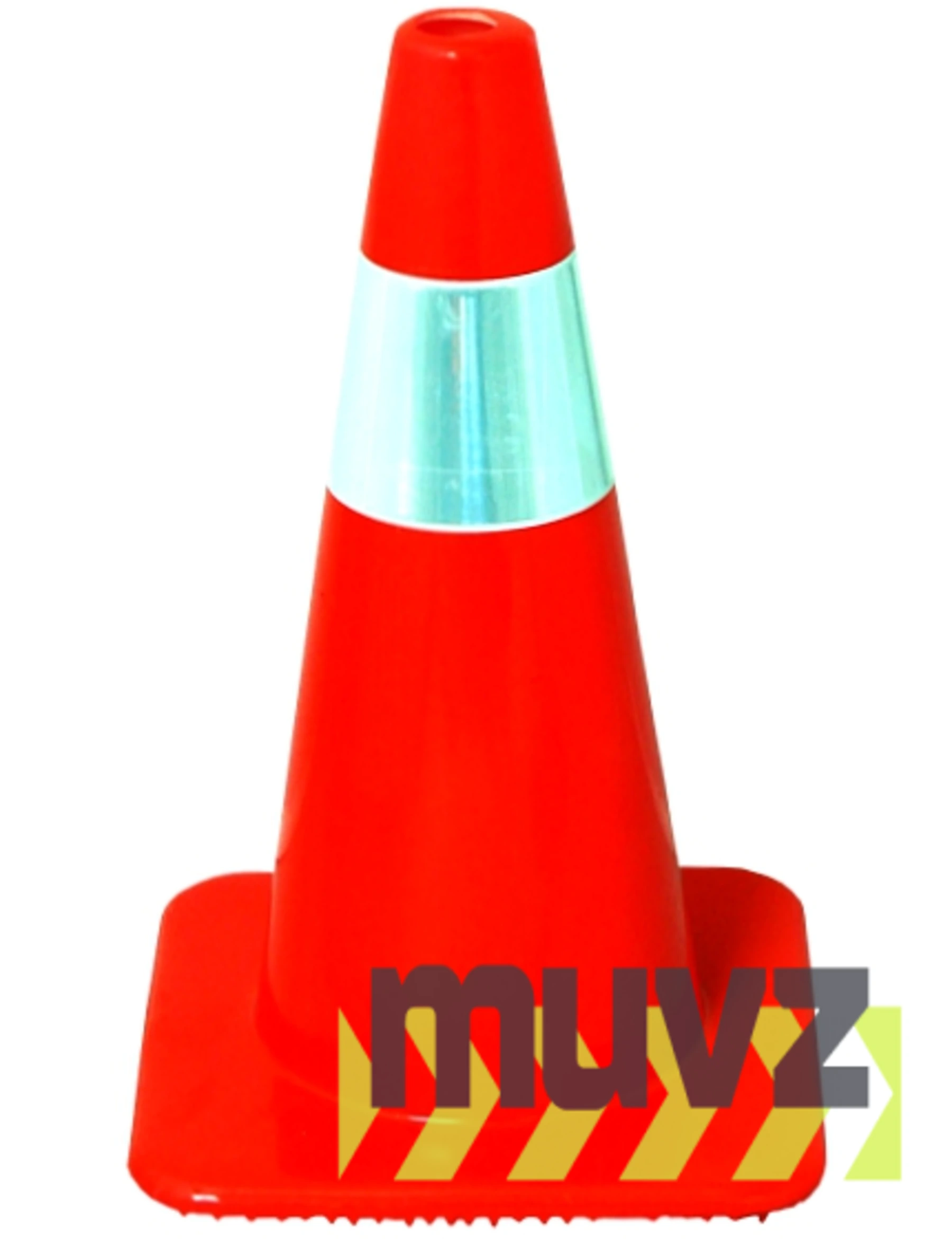 18\" Traffic Cones - Solid Orange