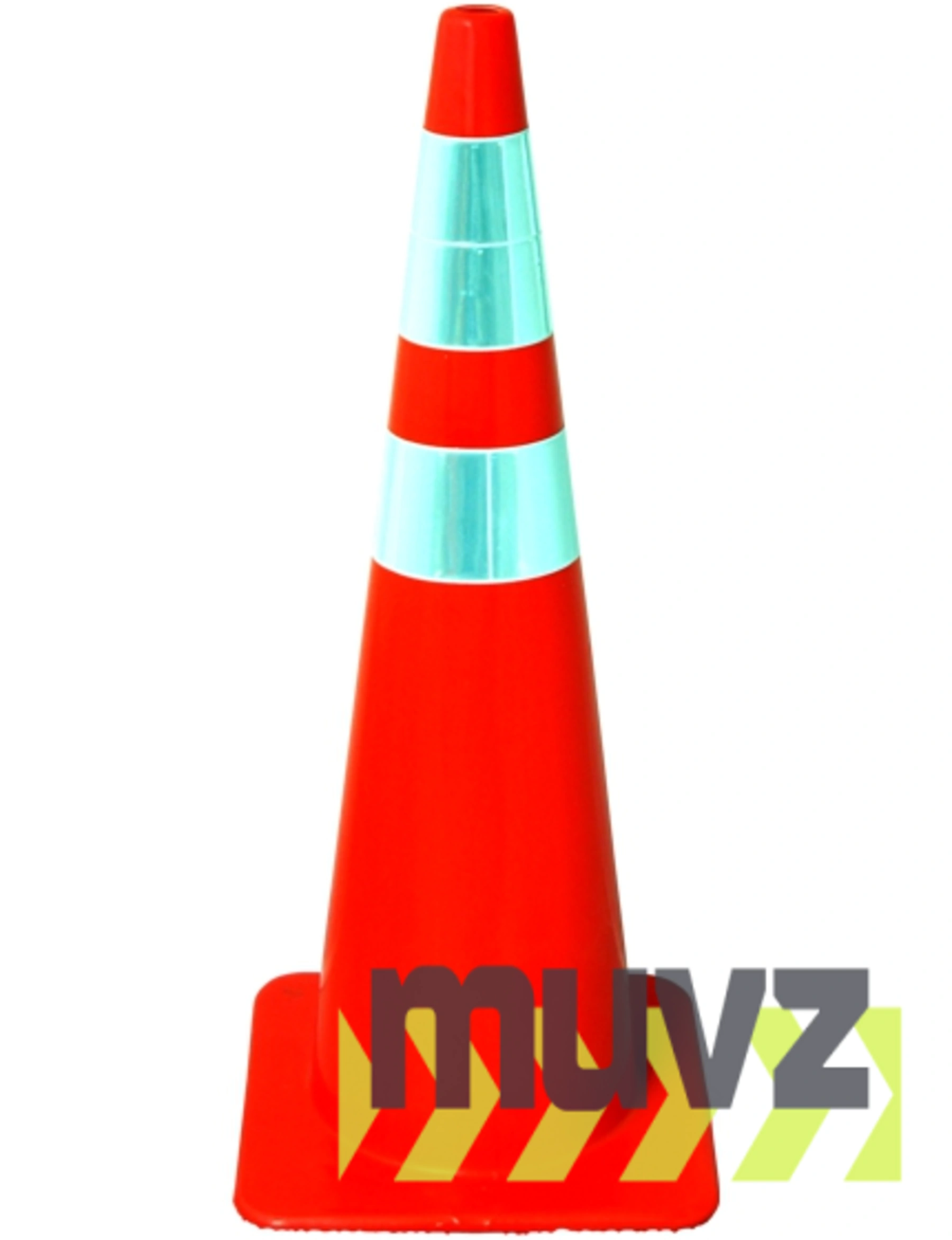 36\" Traffic Cones - Solid Orange 10 lbs