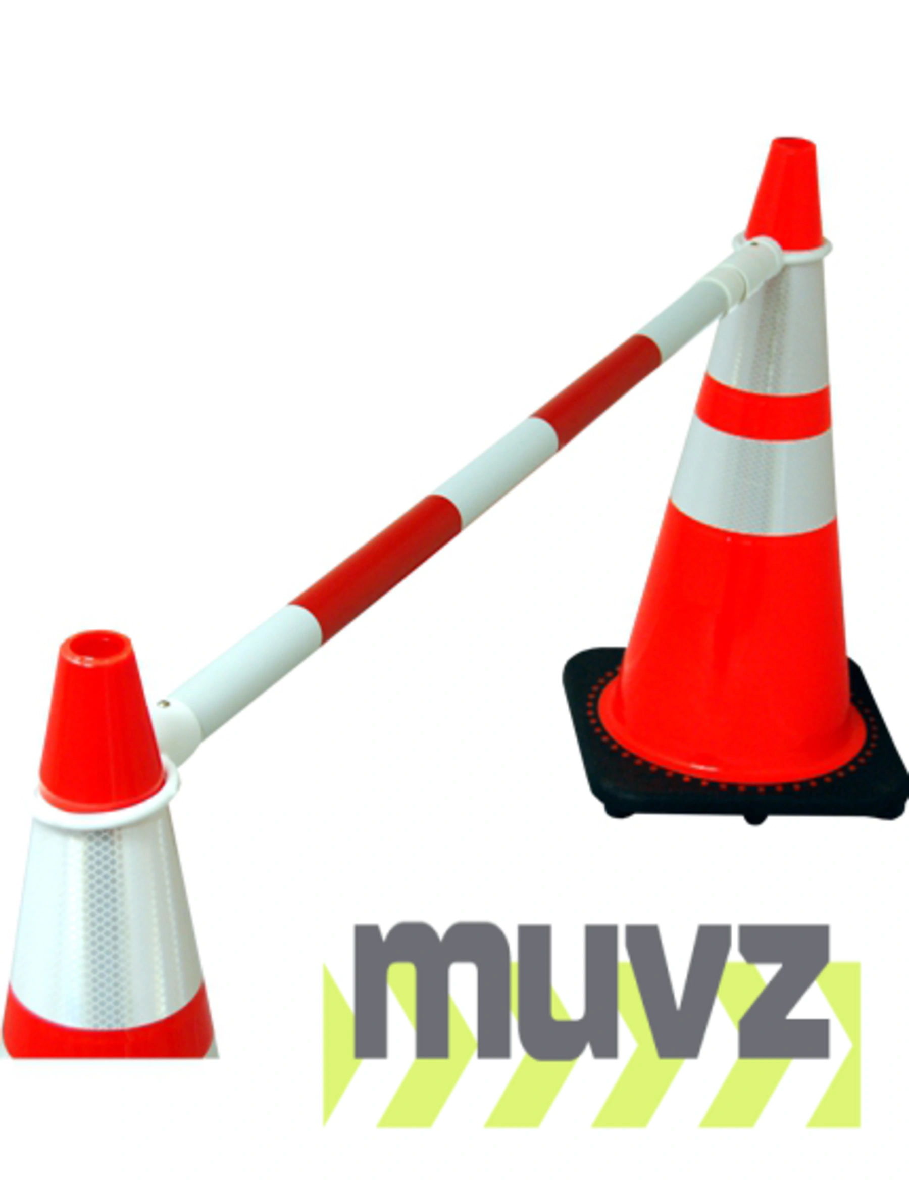 4\u0027 - 7\u0027, \u0027STANDARD\u0027, Red \u0026 White Reflective Cone Bar