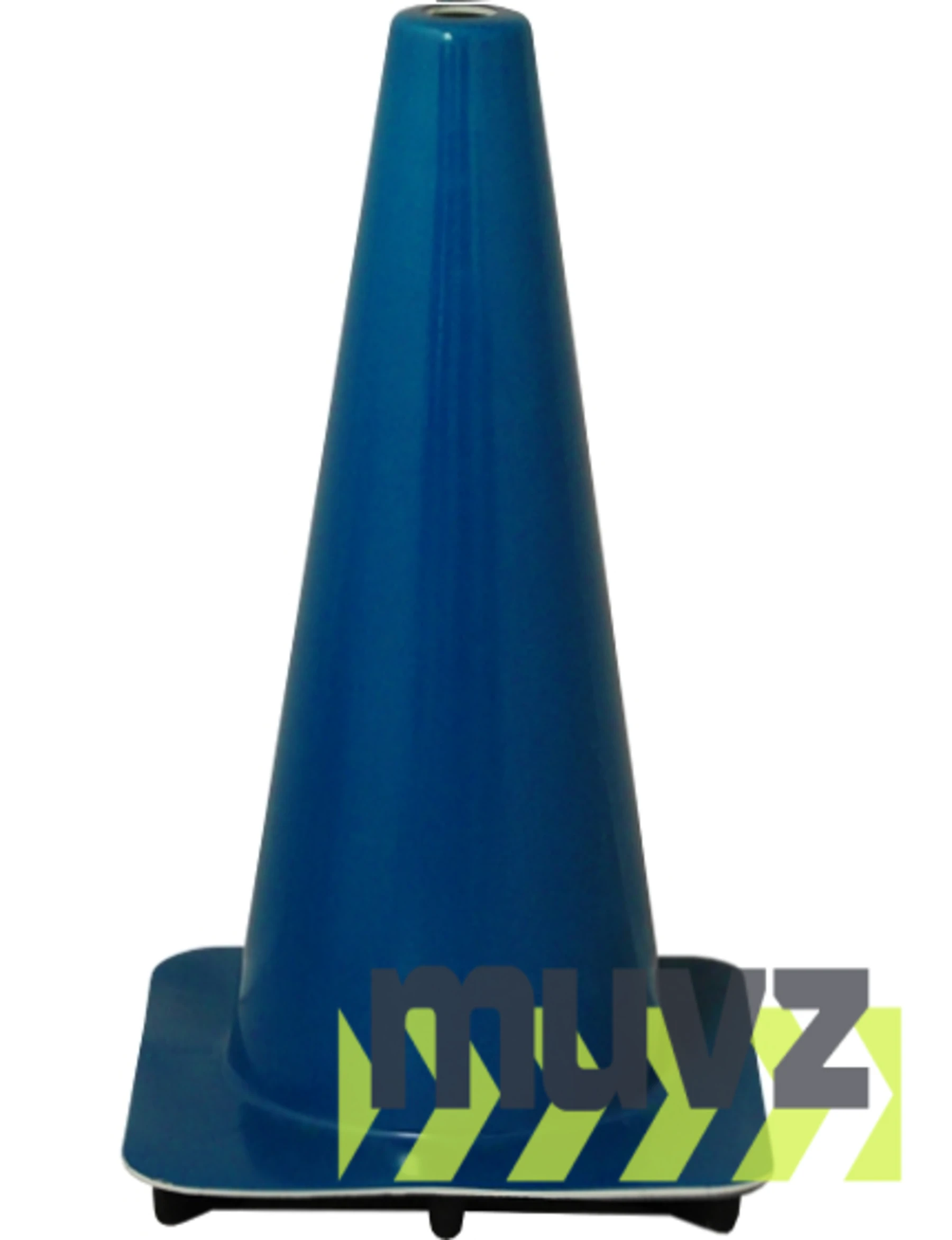 Blue 18\" Flow Molded Traffic Cone