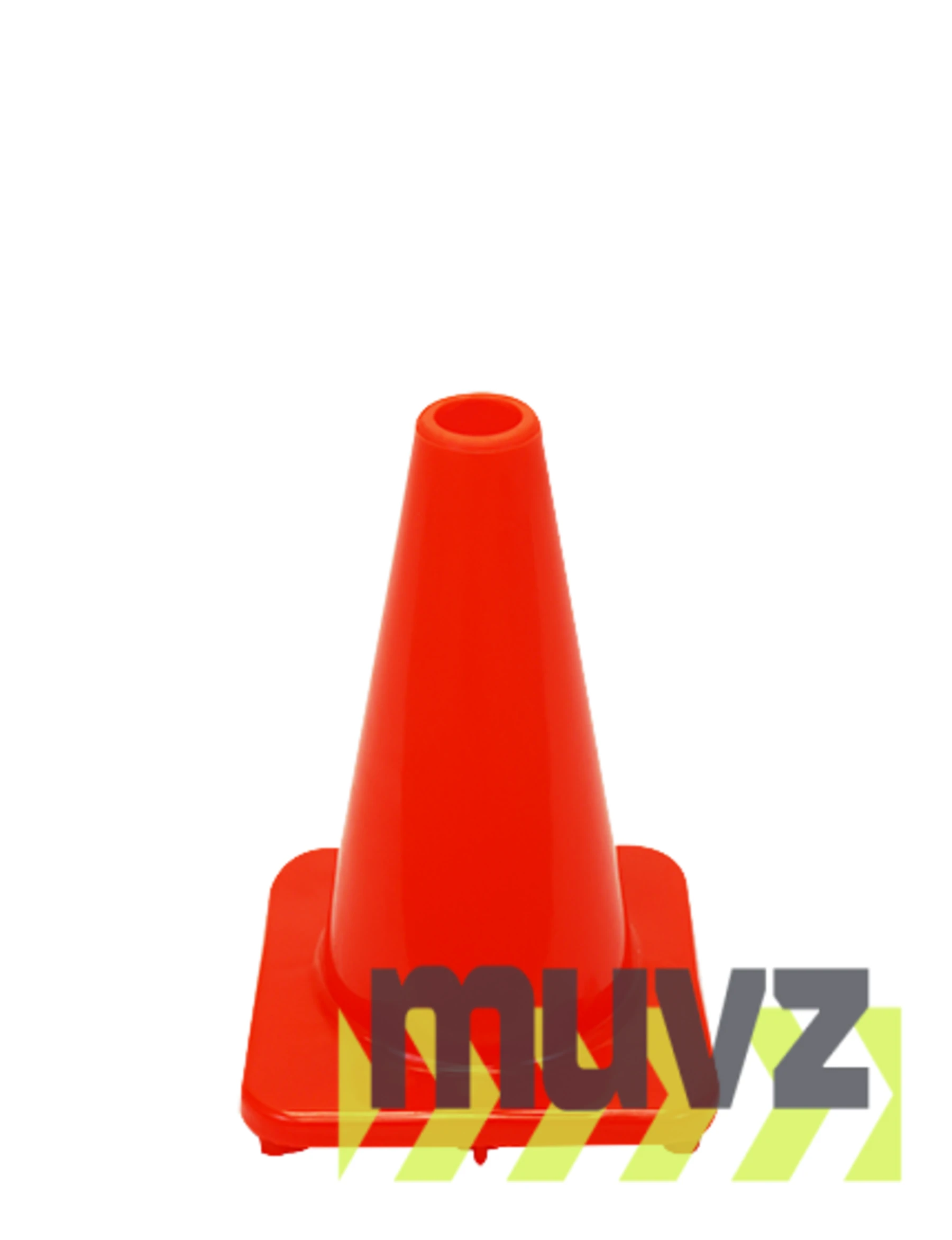 Solid Orange 12\" Economy Traffic Cone