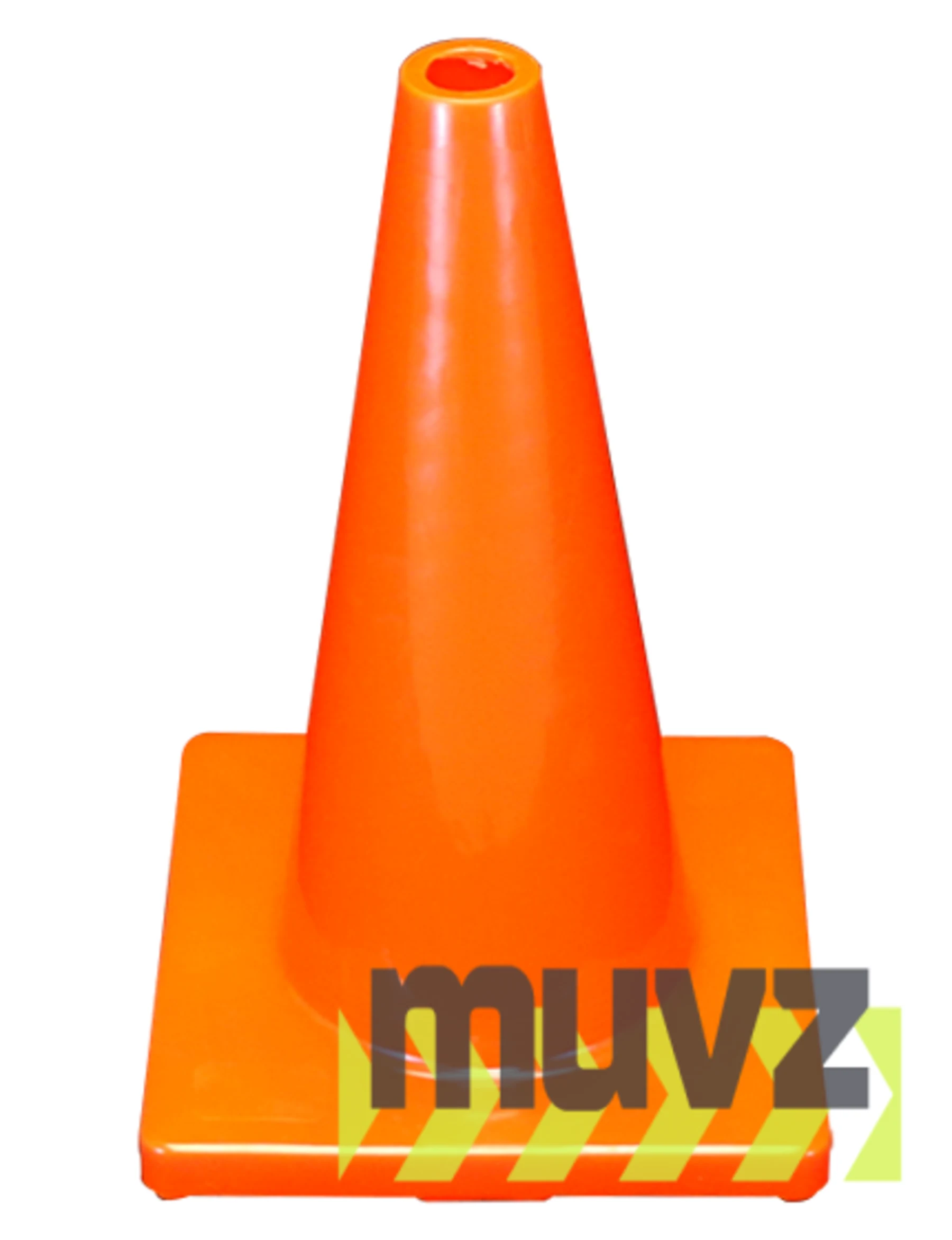 Solid Orange 18\" Economy Traffic Cone