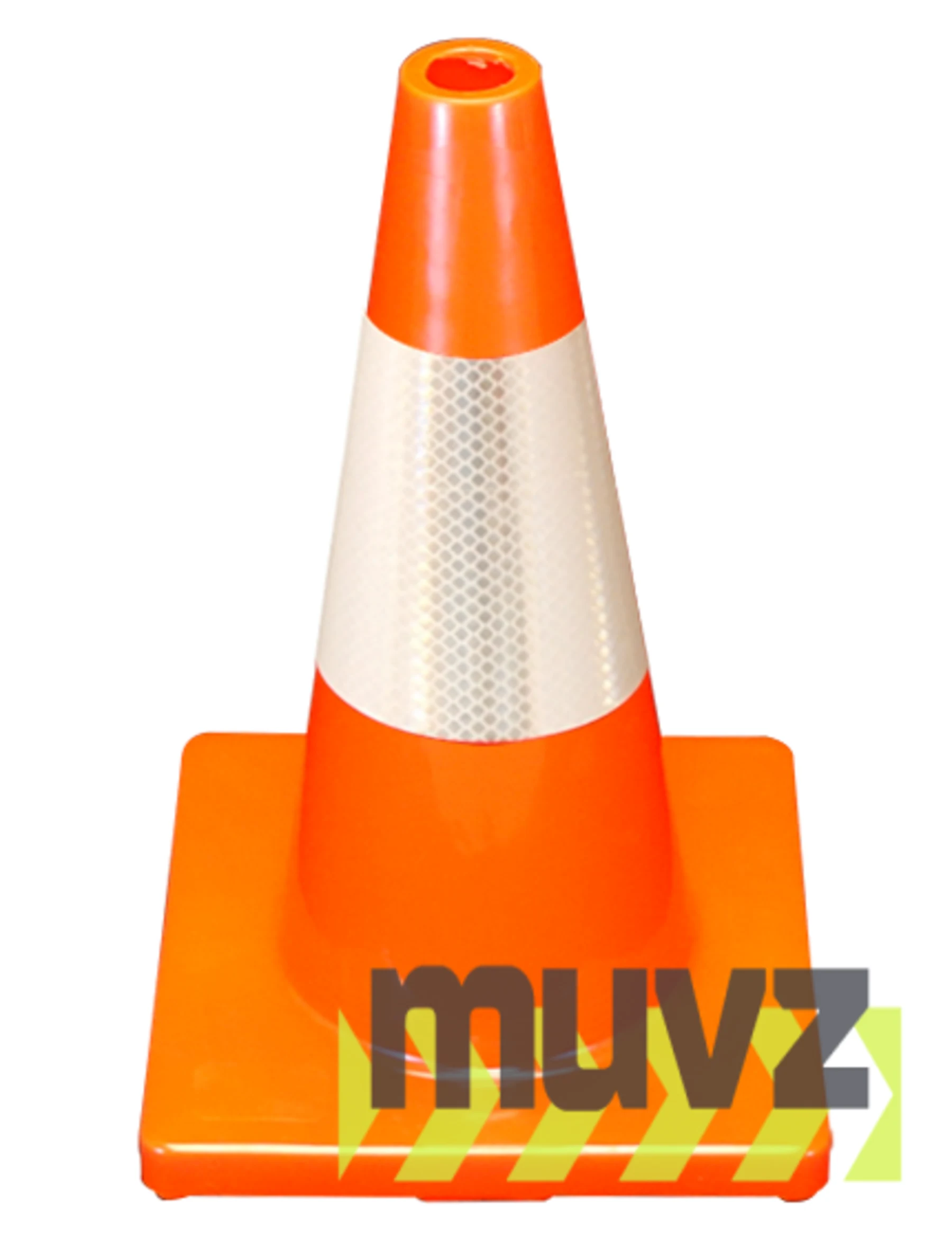 Orange 18\" Economy Cone with 6\" Reflective Collar