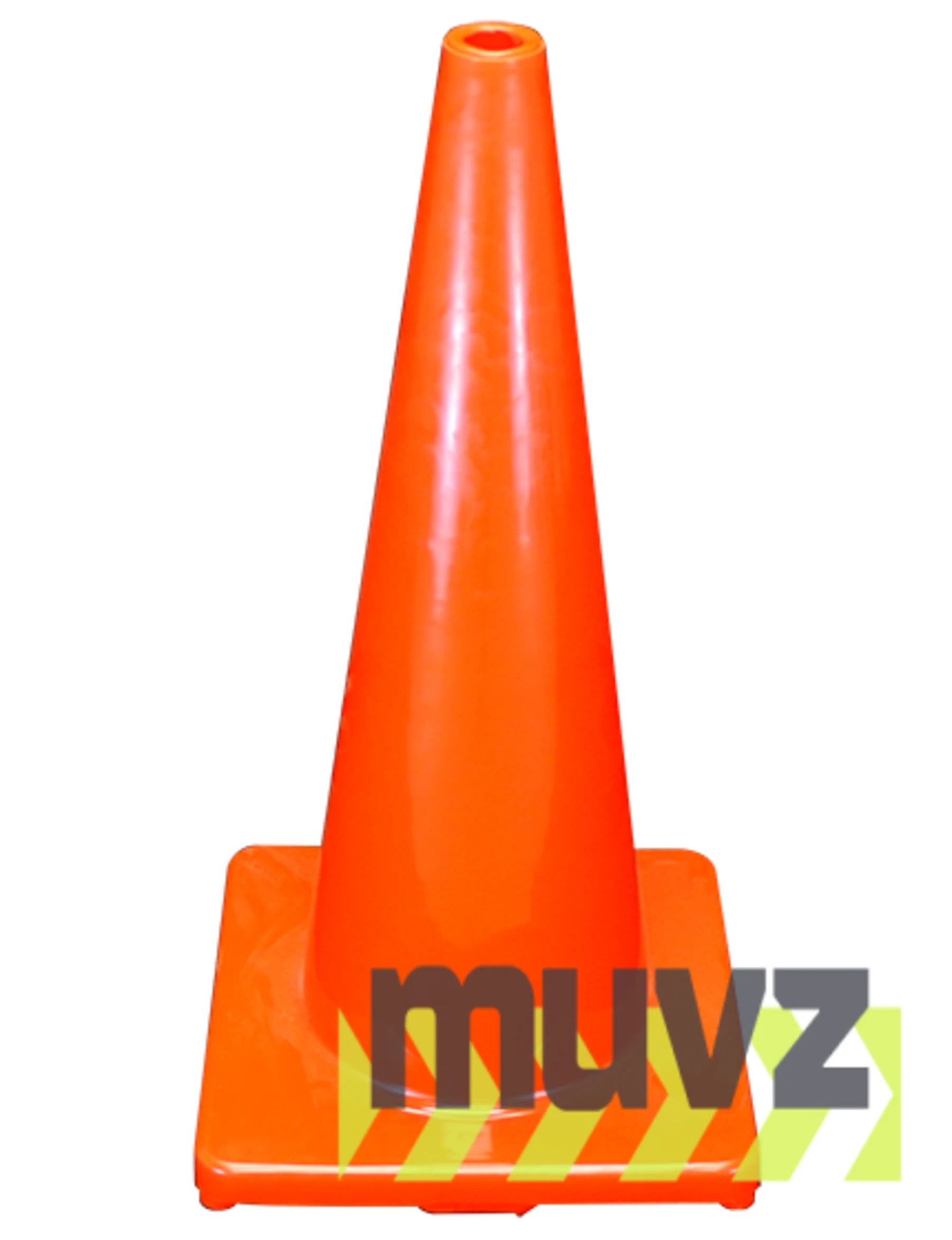 Solid Orange, 28\", 5.0 Lb., Economy Cone