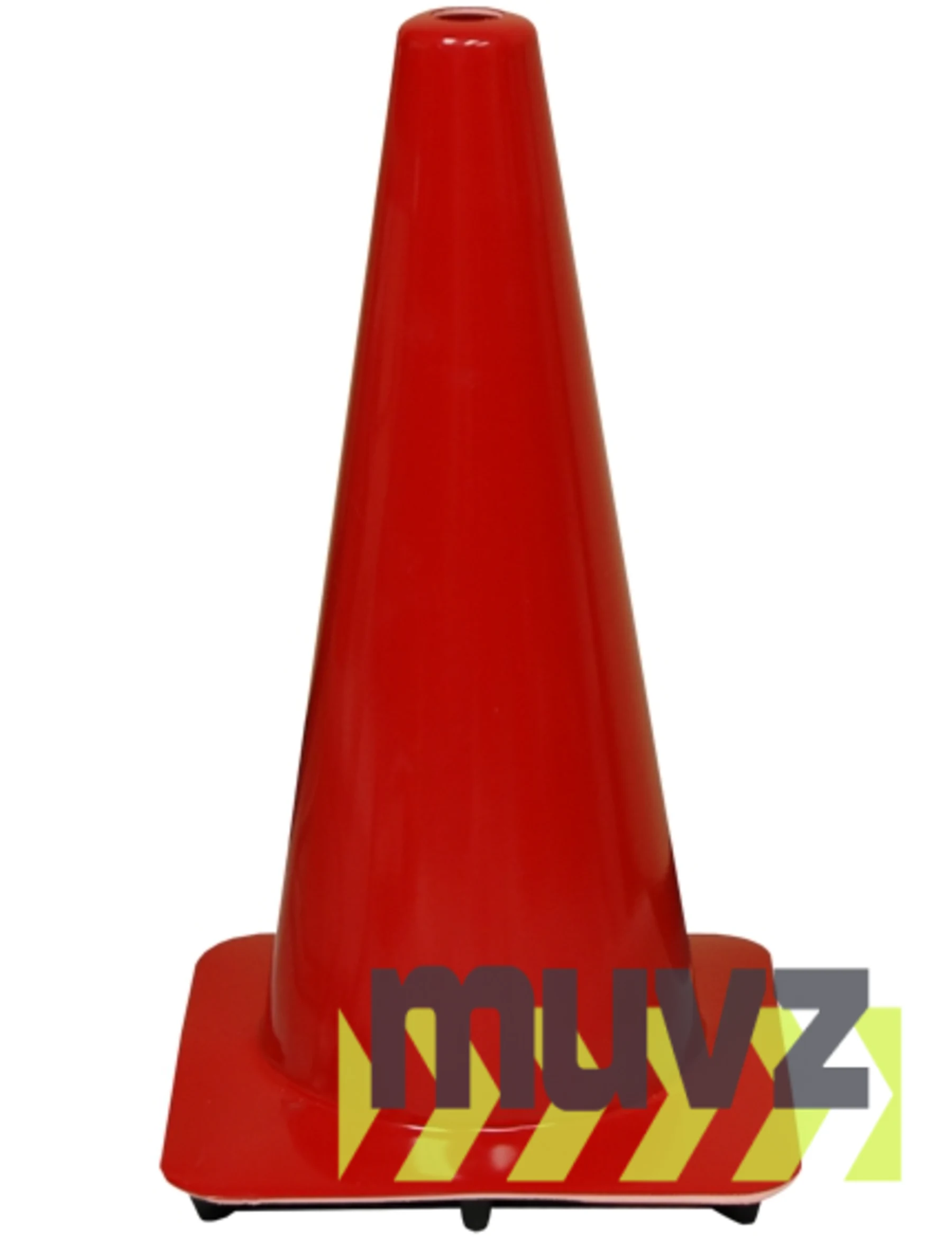Red 18\" Flow Molded Traffic Cone