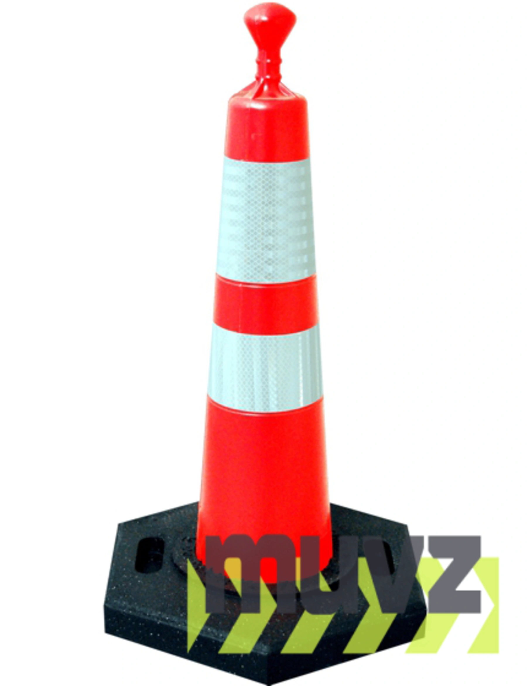28\" Grabber Cone with 6\" \u0026 4\" Reflective Collars \u0026 10 Lb. Base