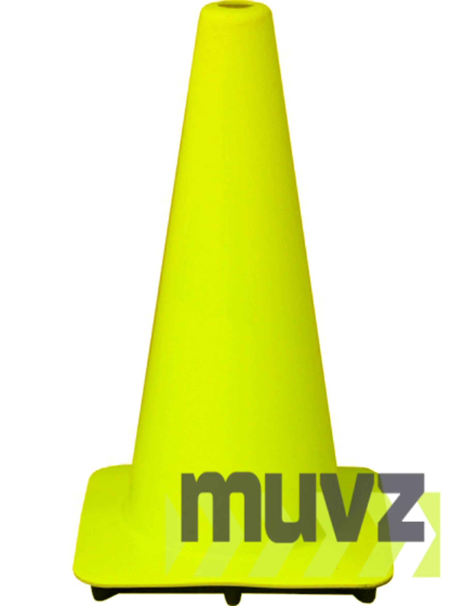 Lime 18\" Flow Molded Traffic Cone