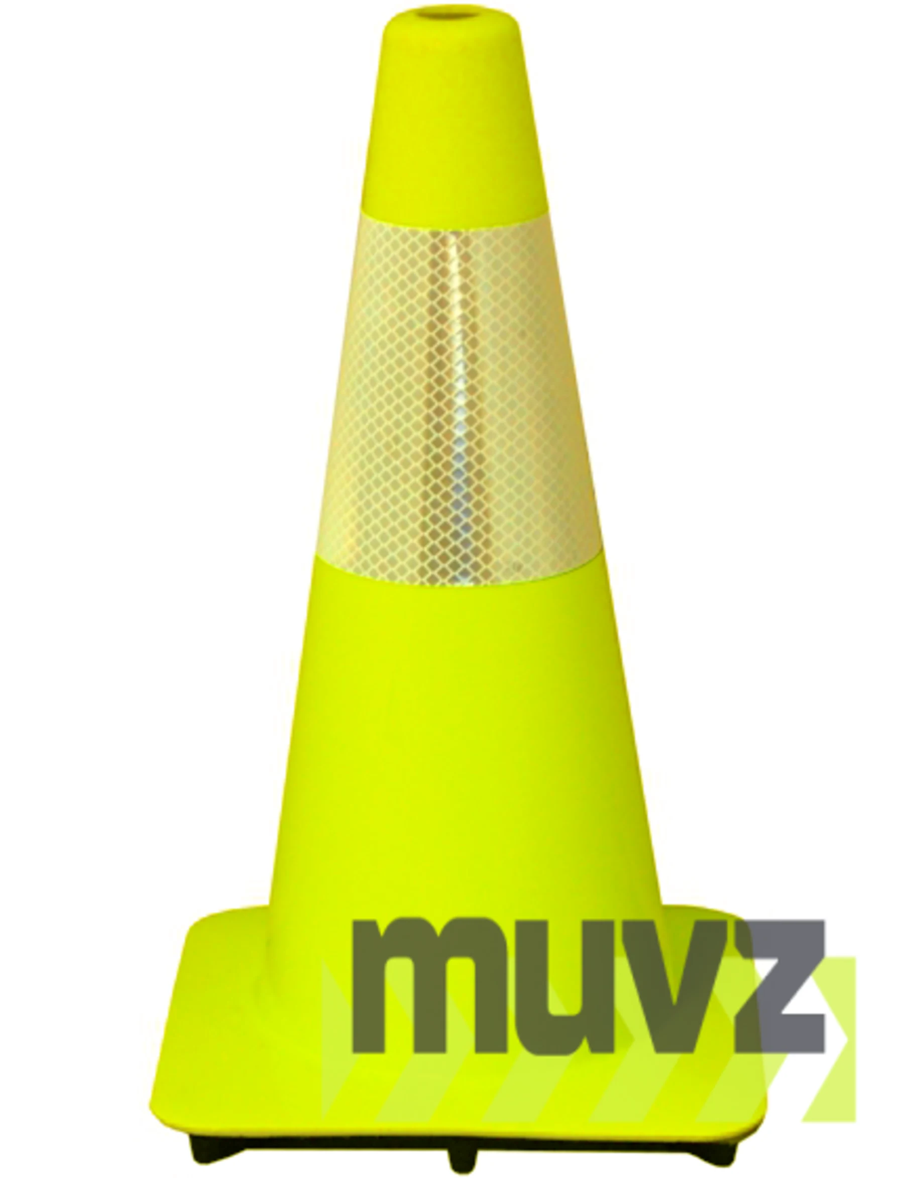 Lime 18\" Cone with 6\" Reflective Collar