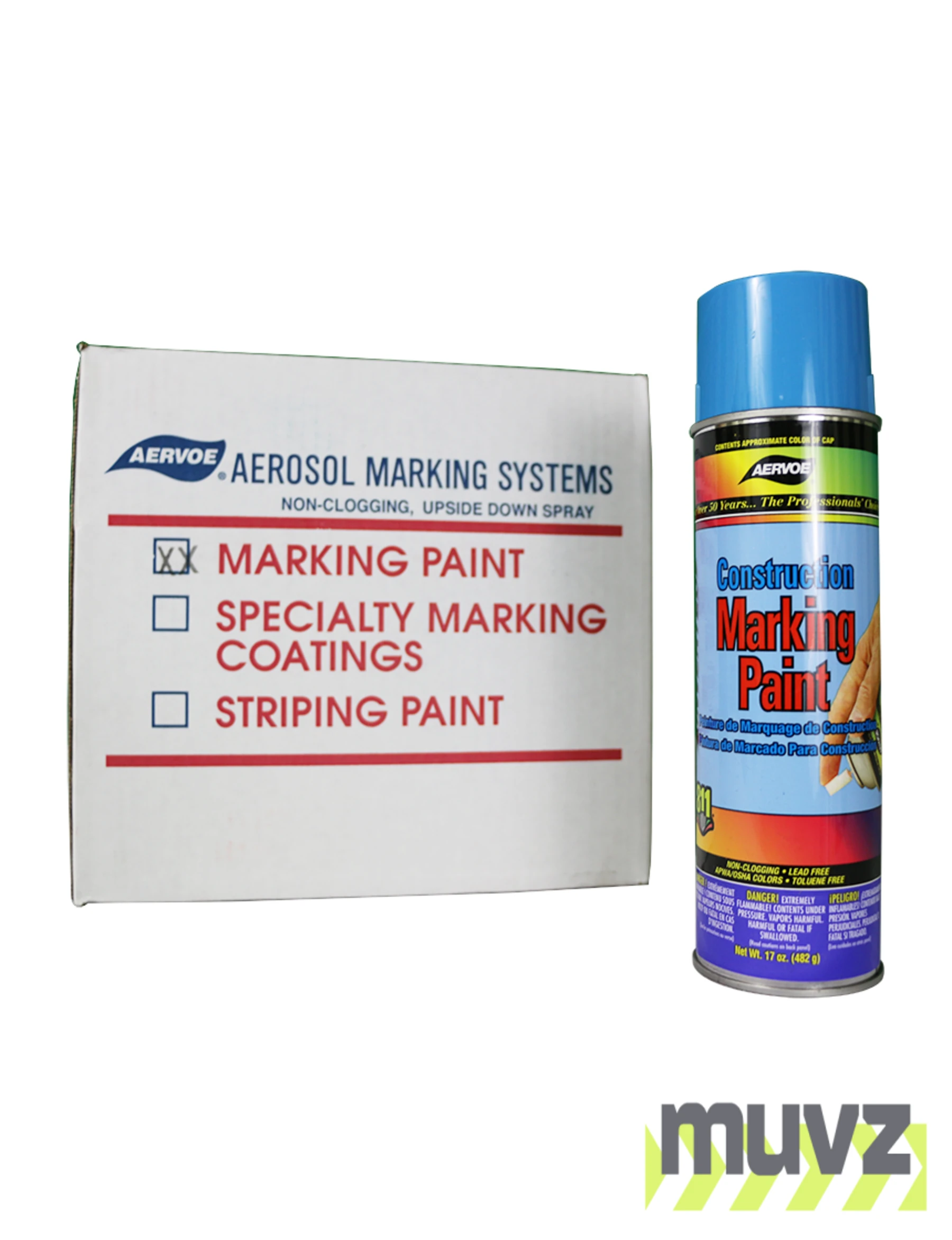 Blue Construction Marking Paint (Case of 12)