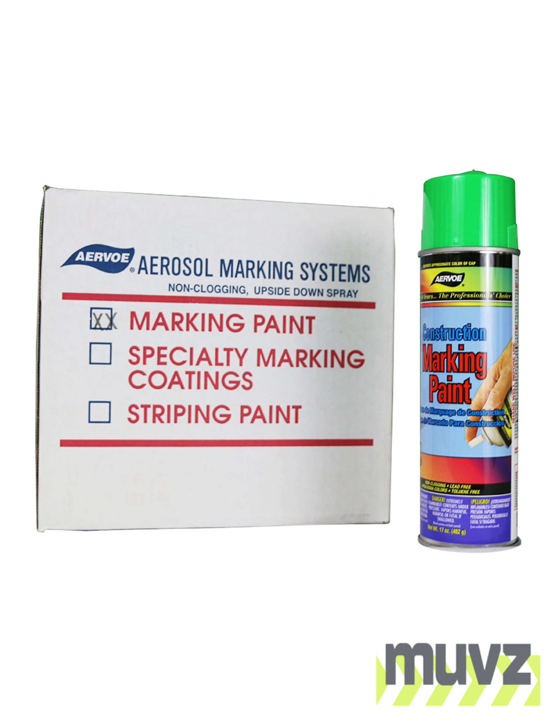 Green Construction Marking Paint (Case of 12)