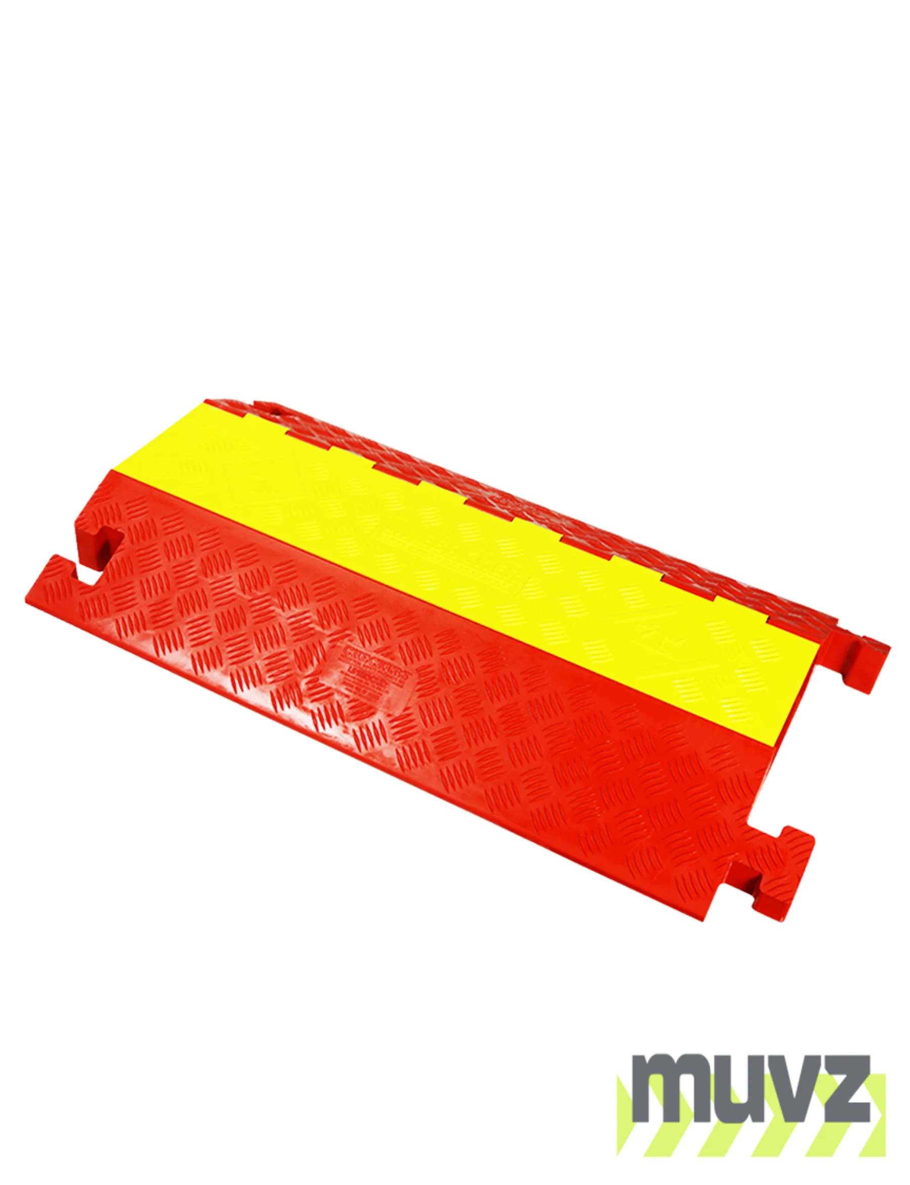 Linebacker® 36\" Orange \u0026 Yellow Heavy-Duty, Two (2) Channel Cable Protector (up to 3.25\" OD Cables)