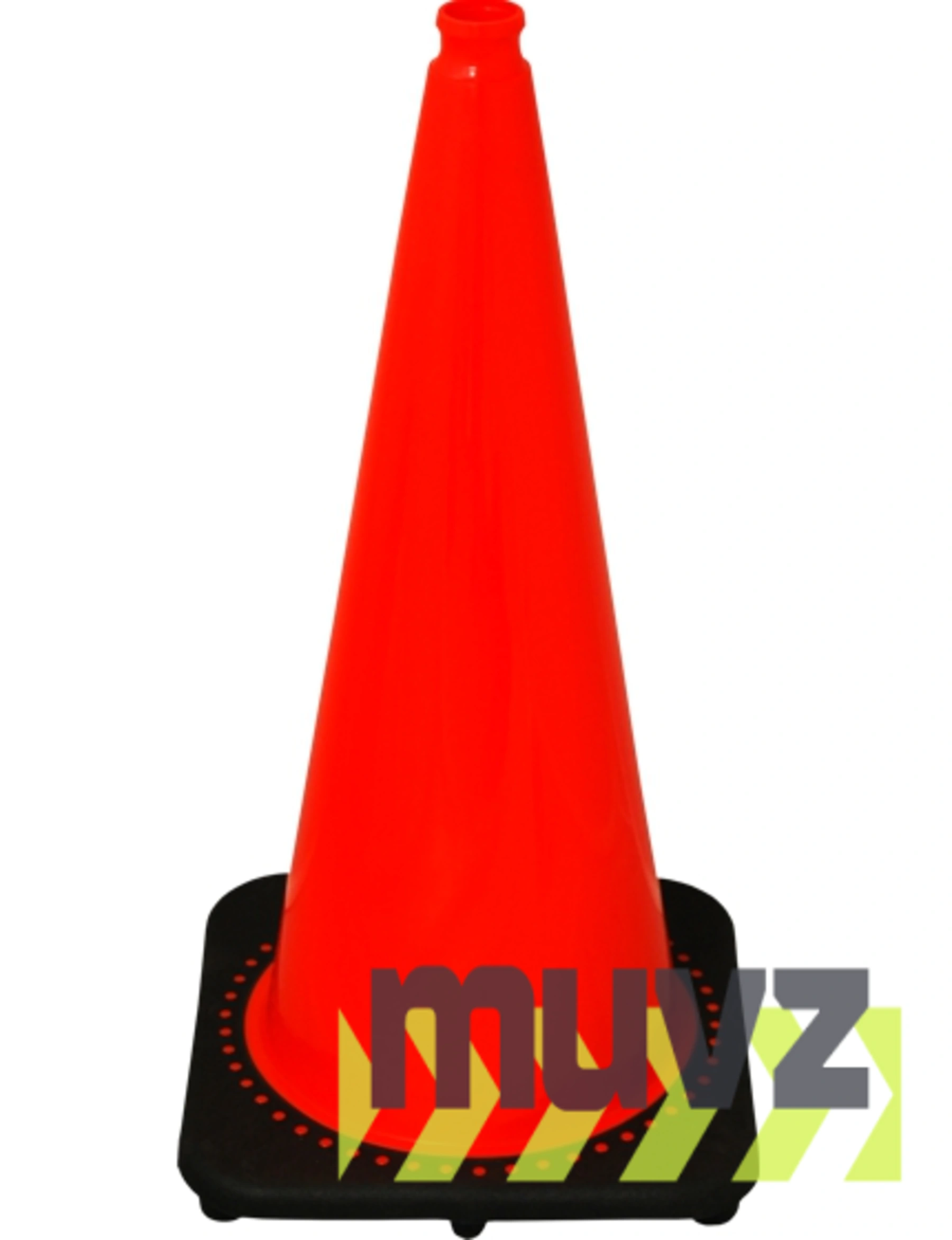28\" Traffic Cones - JBC Black Base