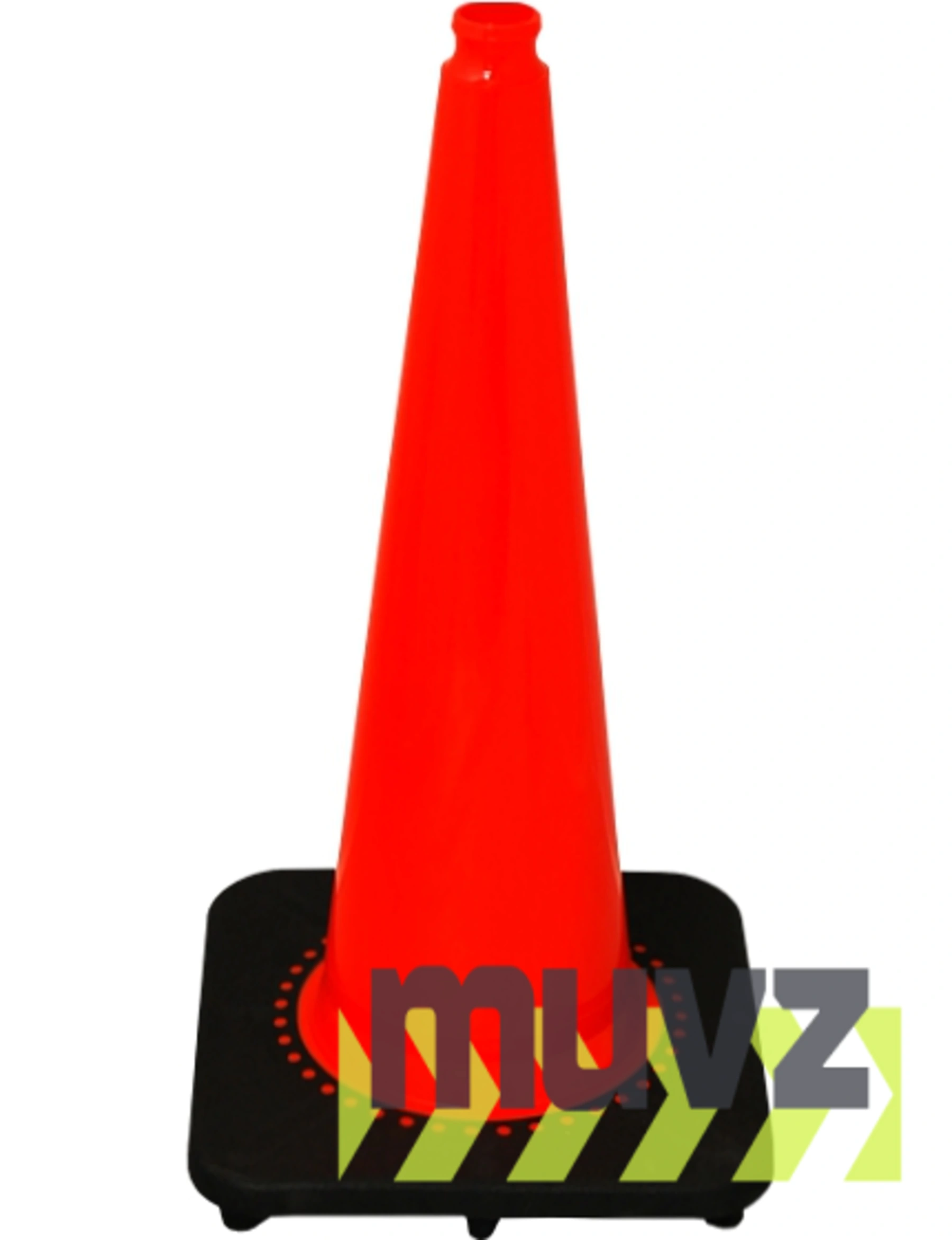 \u0027Slim Line\u0027 Orange 28\" 7.0 Lb. Black Base Cone