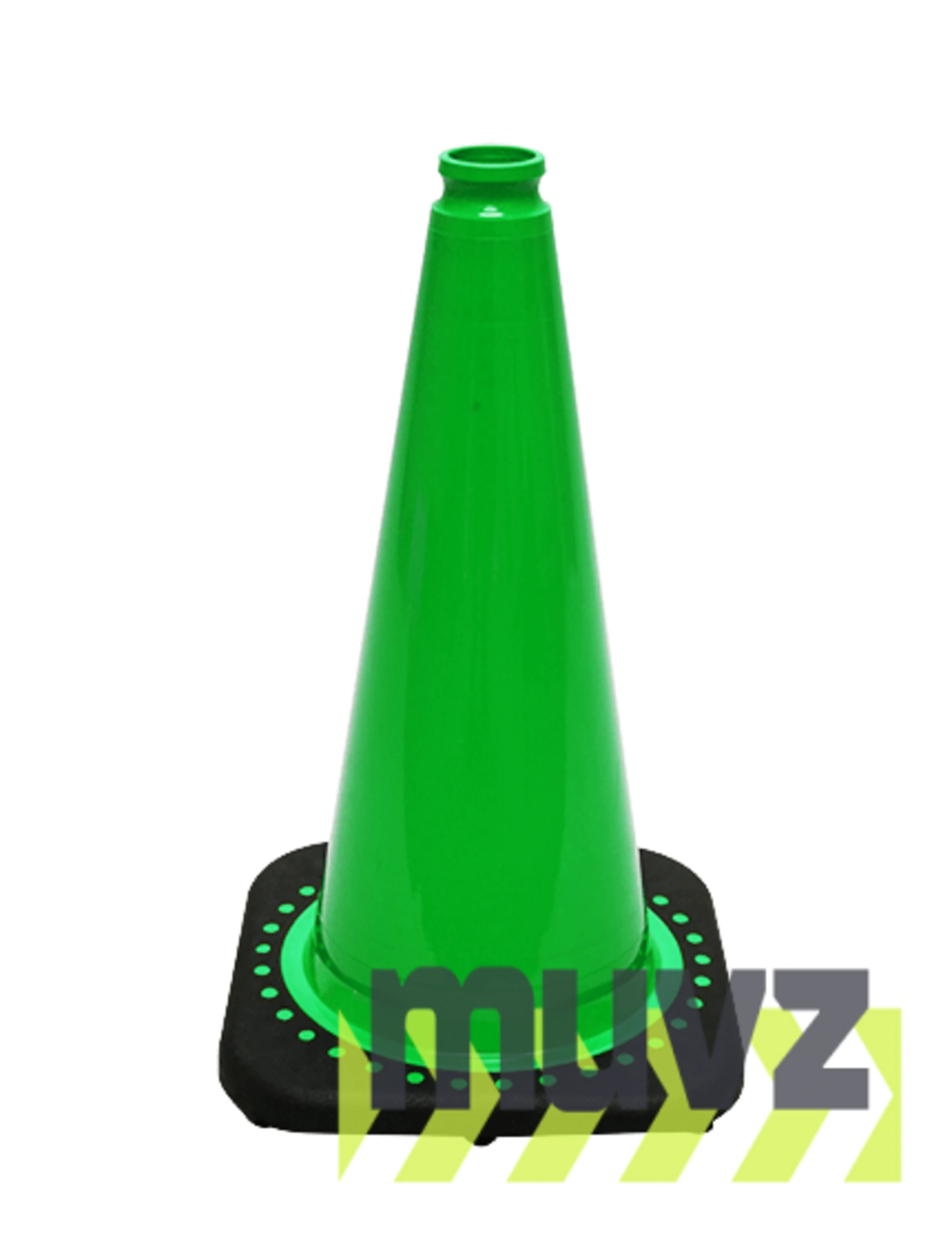 Green 18\" Black Base Cone