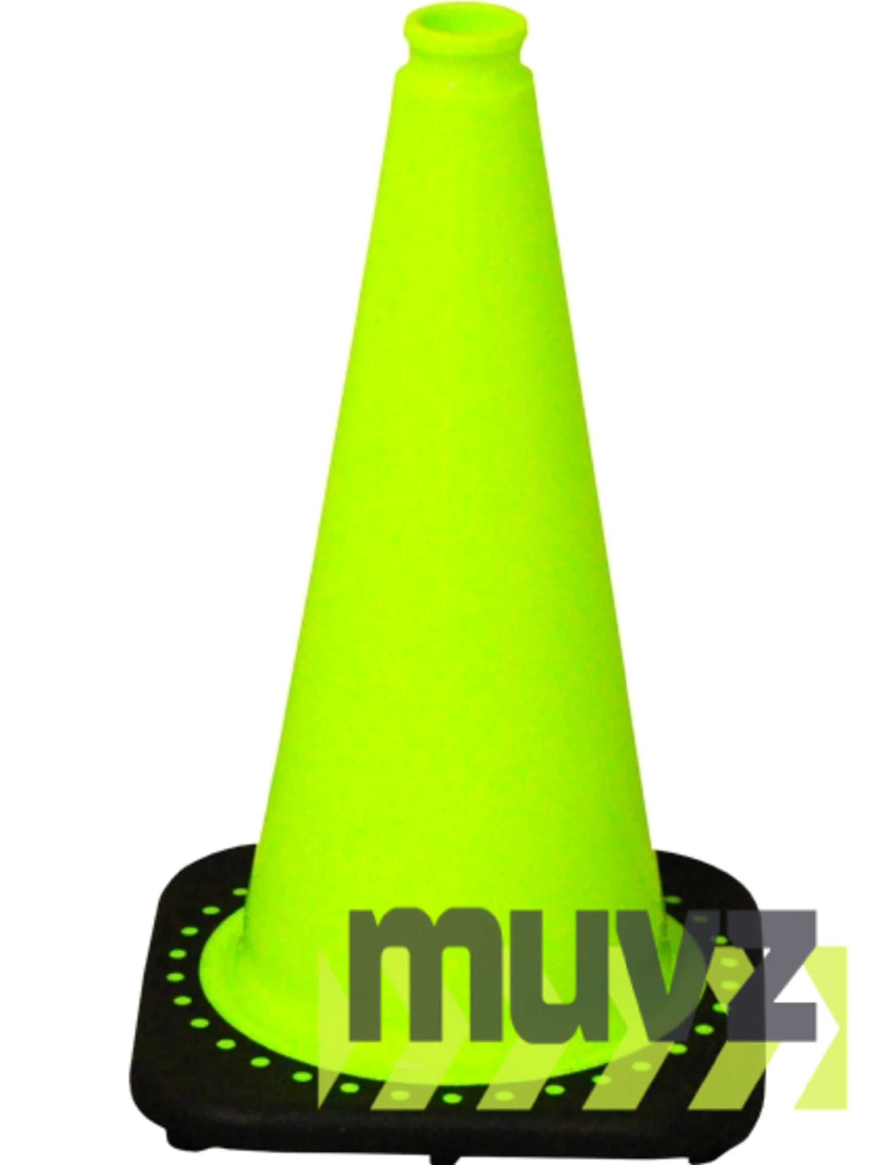Lime 18\" Black Base Cone