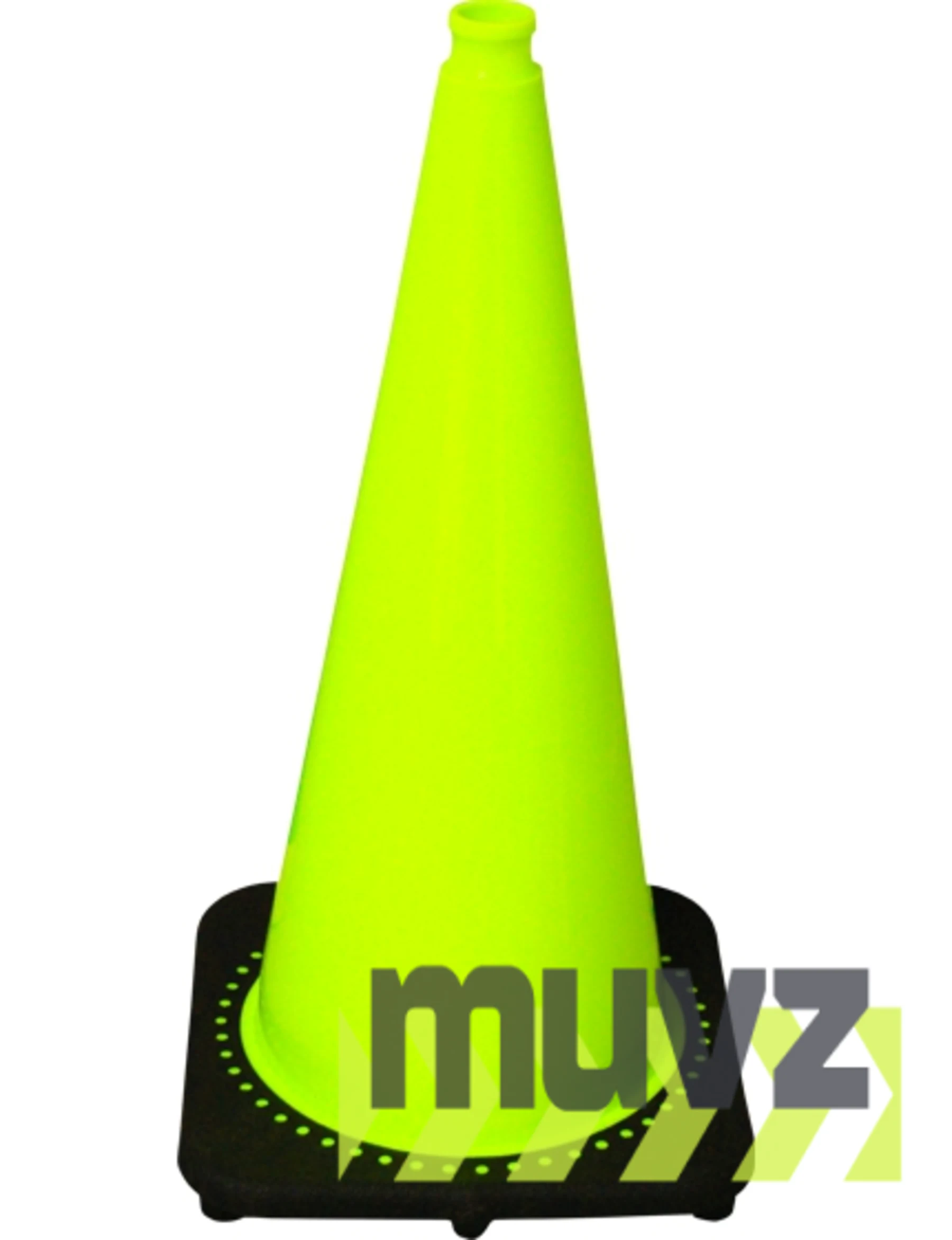 Lime 28\" 7.0 Lb. Black Base Cone