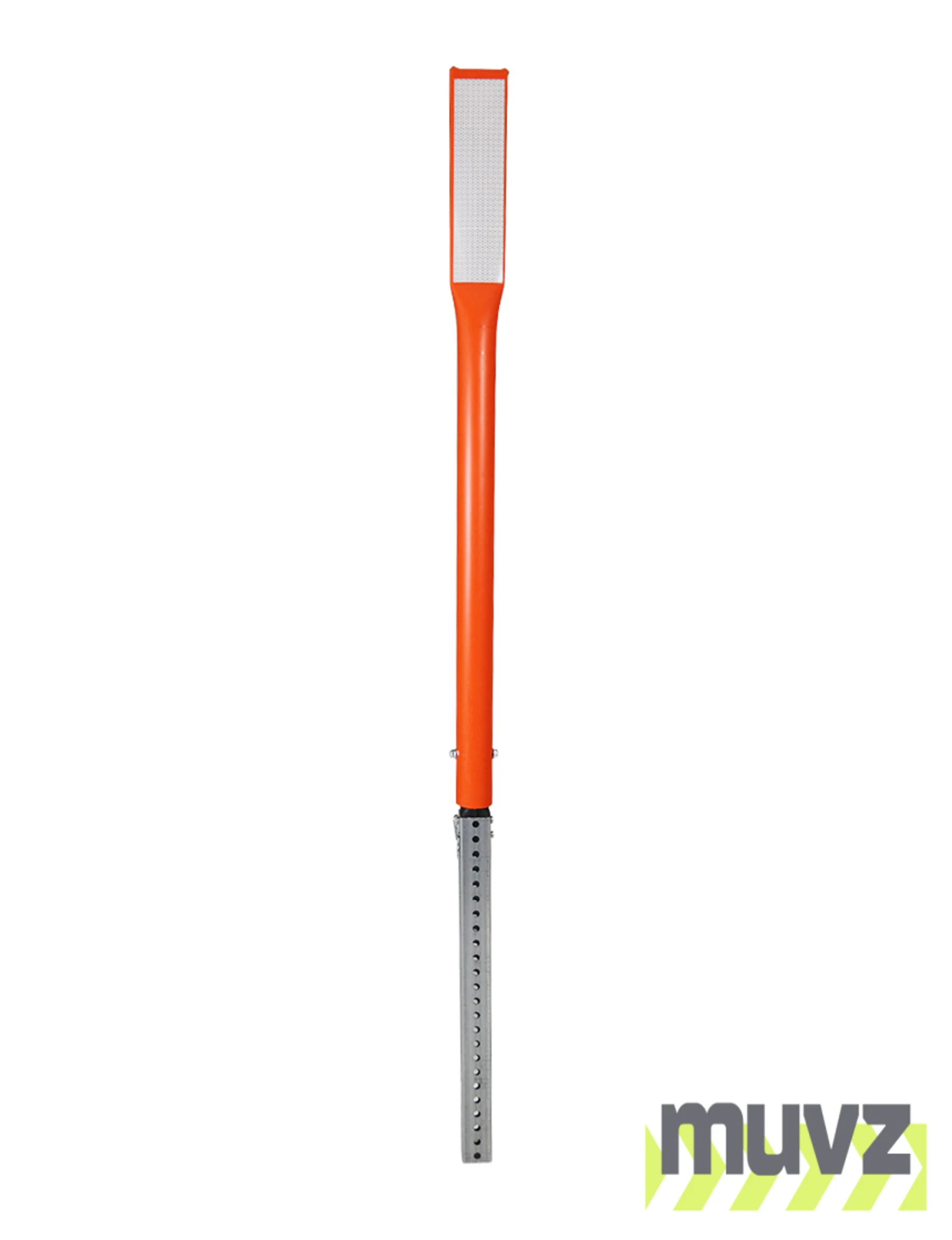 48\" Orange Driveable delineator with 12\" X 3\"  White Reflective Sheeting