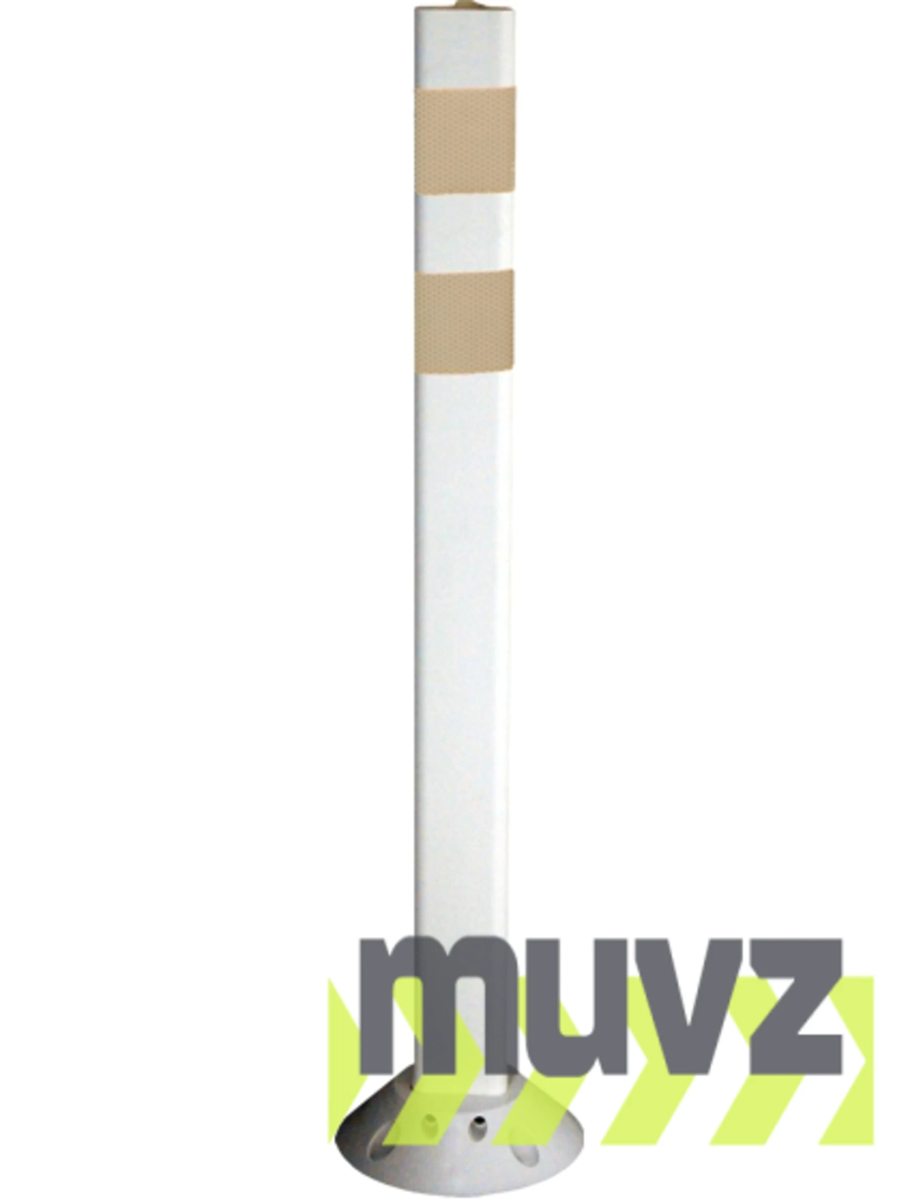 White Pexco Premium Poly-Urethane Delineator Post