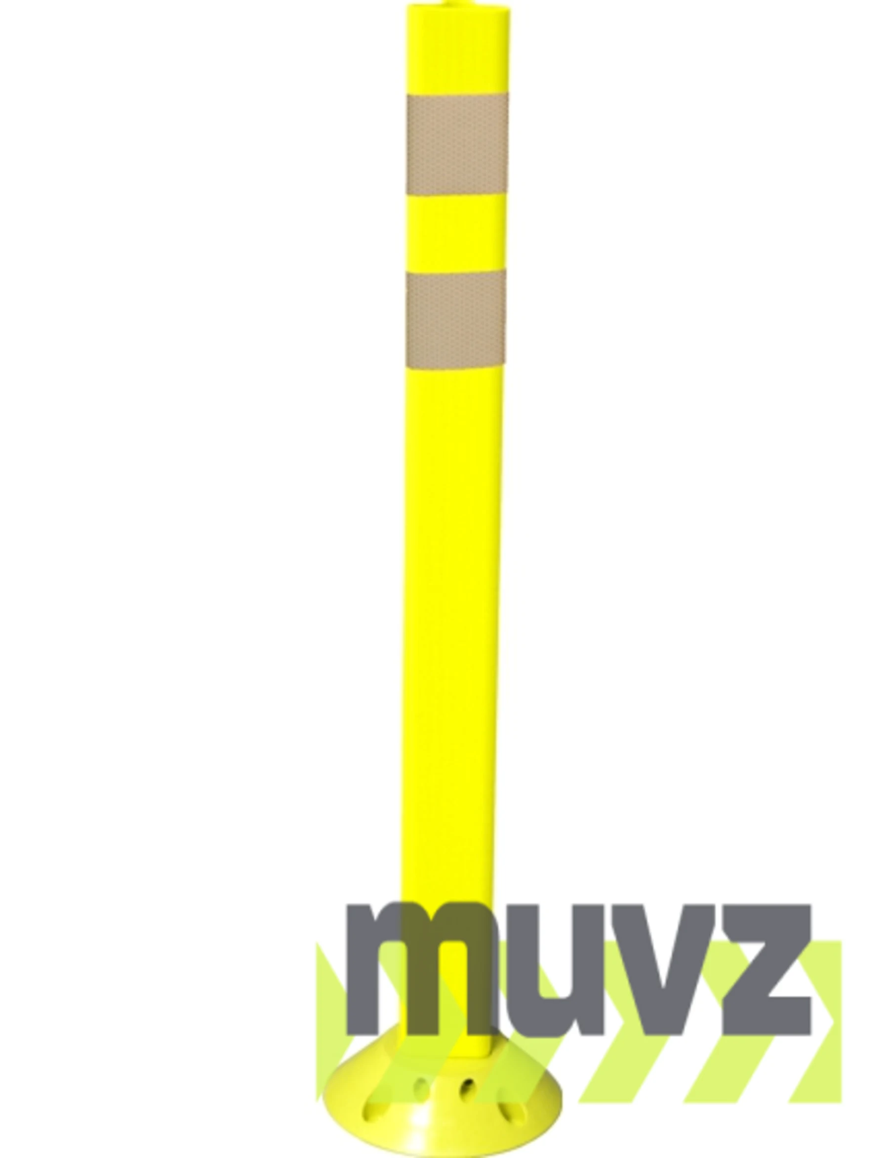 Yellow Pexco Premium Poly-Urethane Delineator Post
