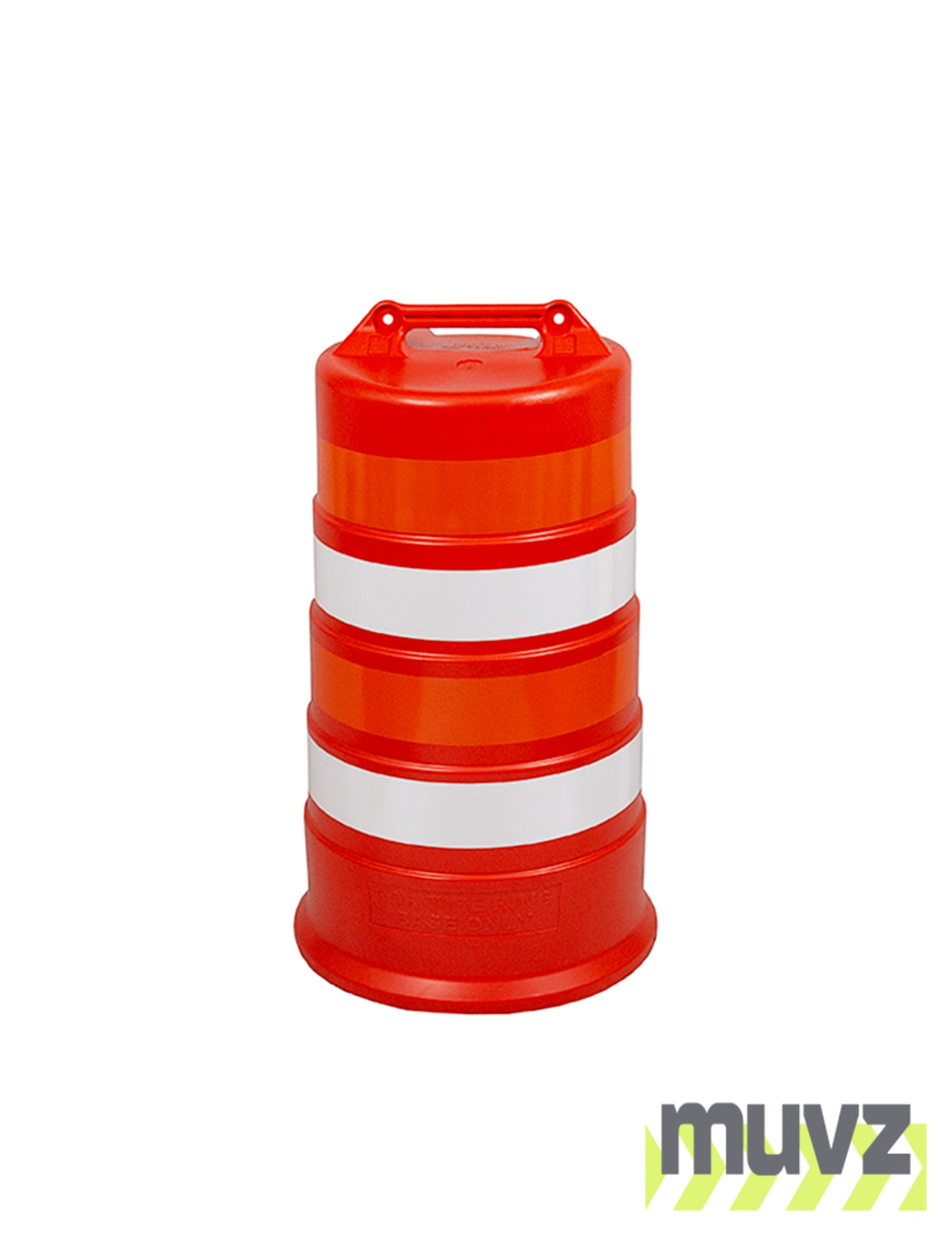 37\" Tall Channelizer Drum w/ Four (4) 4\" Engineer Grade Reflective Stripes