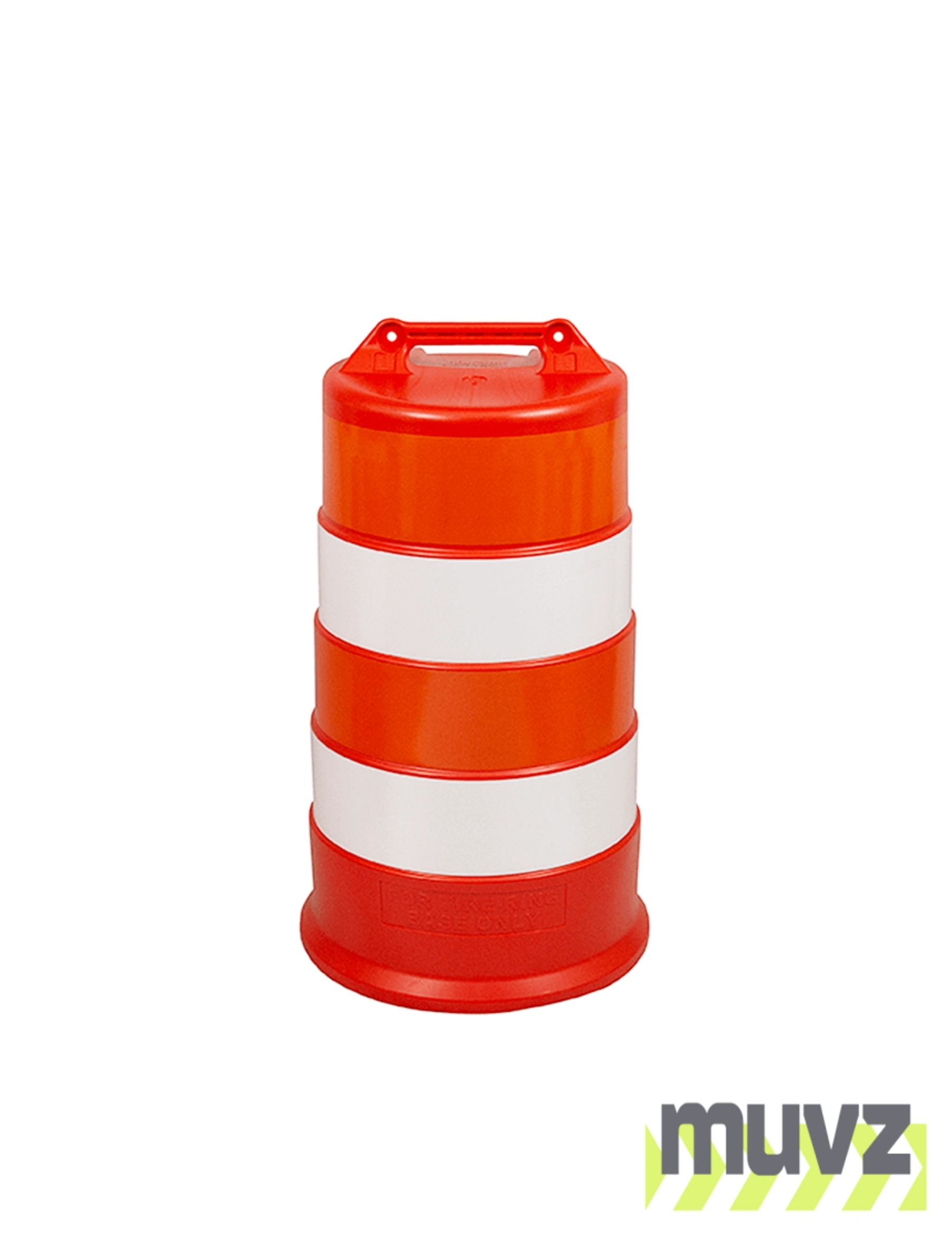 36\" Tall Channelizer Drum w/Four (4) 6\" Engineer Grade Reflective Stripes (No Base)