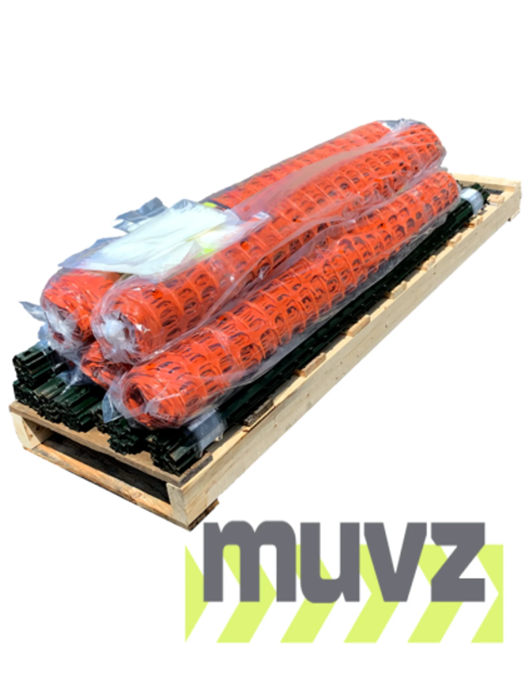Complete 400\u0027 Orange Standard Construction Fence Kit (Fence, Posts \u0026 Zip Ties)